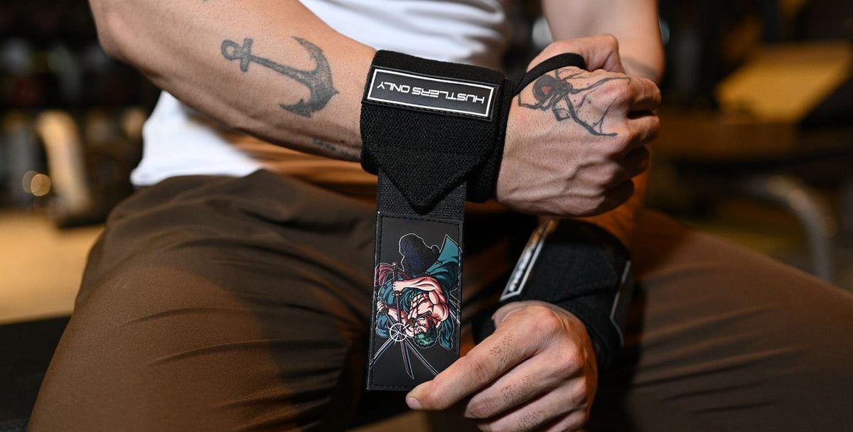 Hustlers Only weightlifting grips and supports
