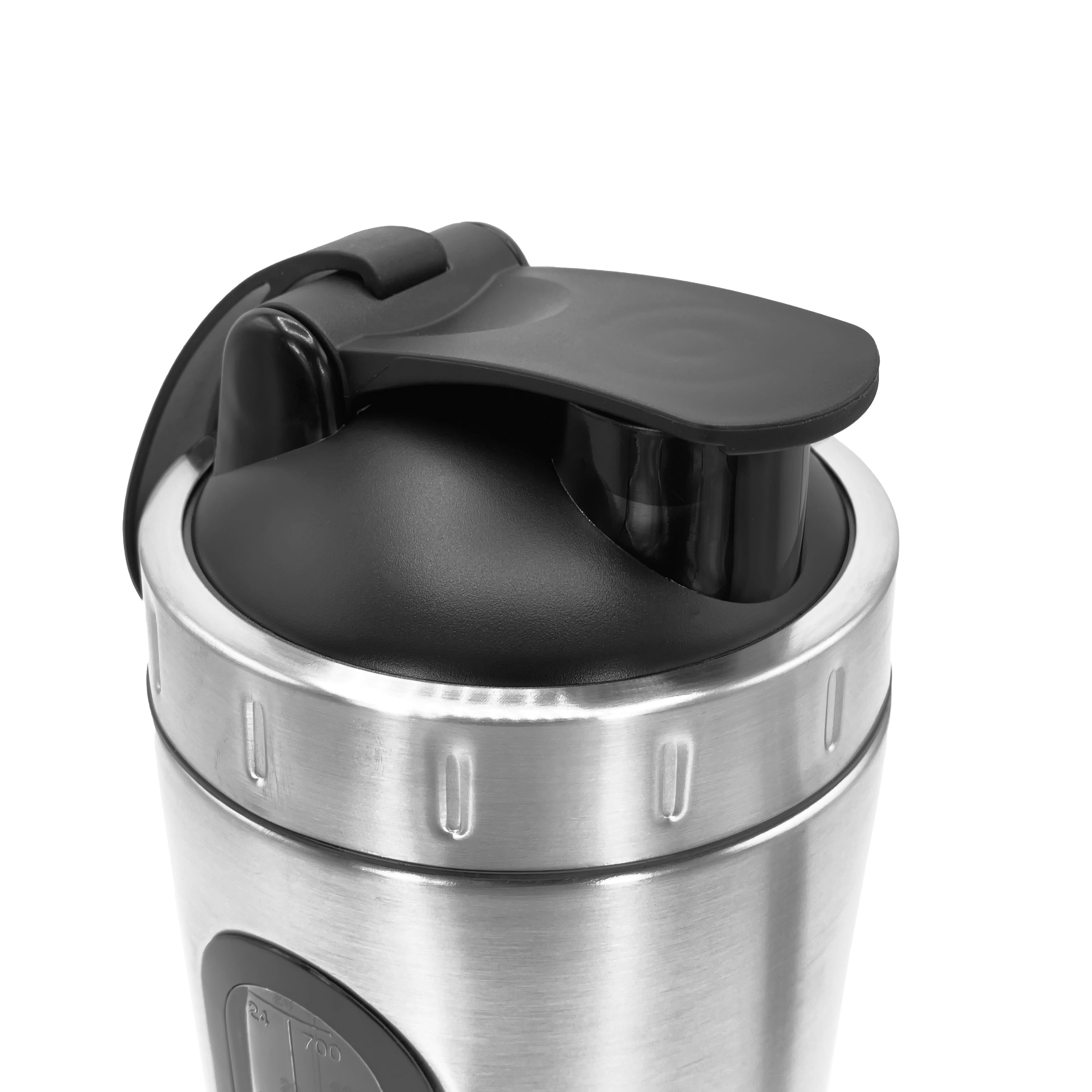Stainless Steel Shaker Bottle - Silver