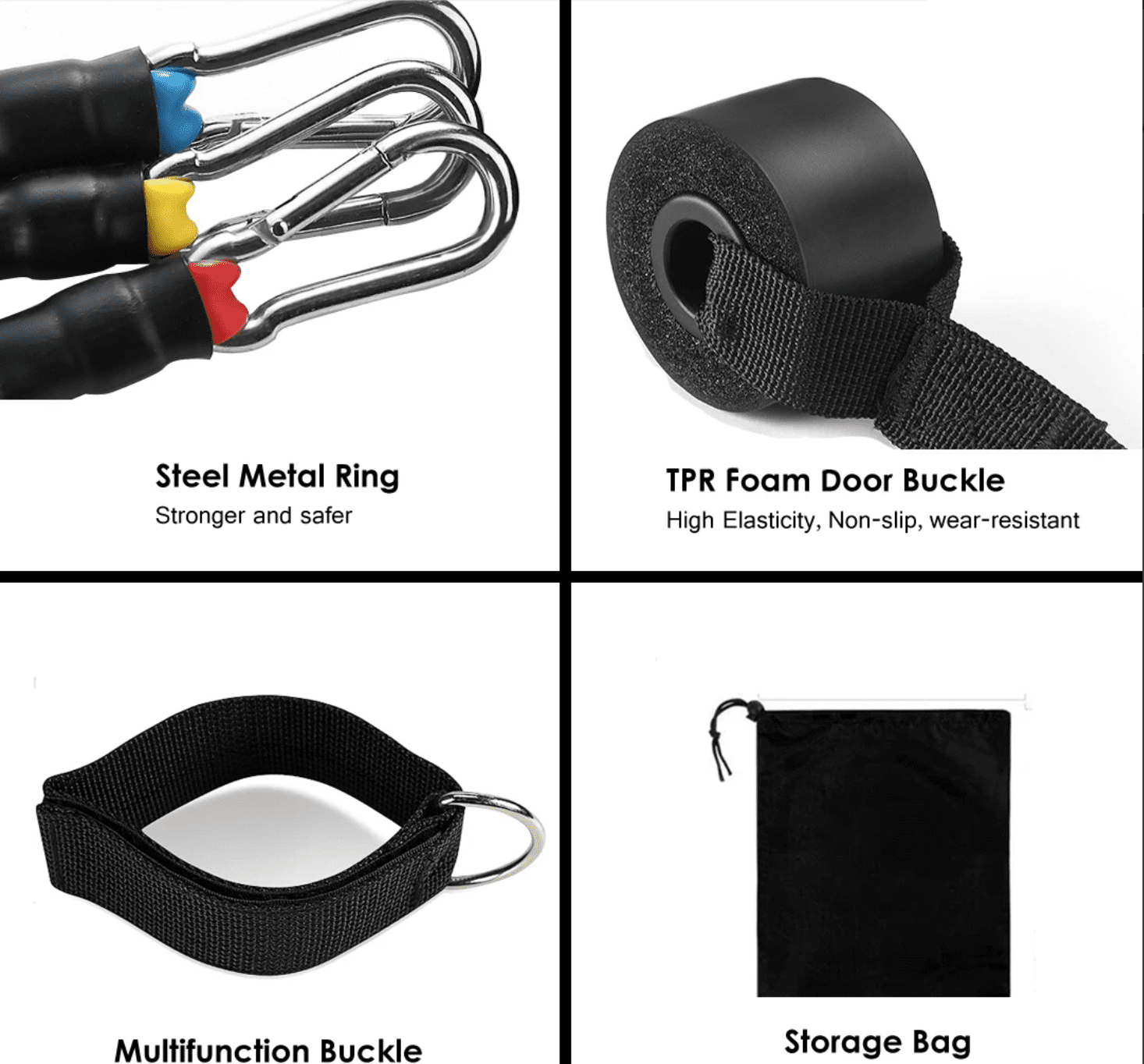 11 Pieces Resistance Band Set | HustlersOnlyPk