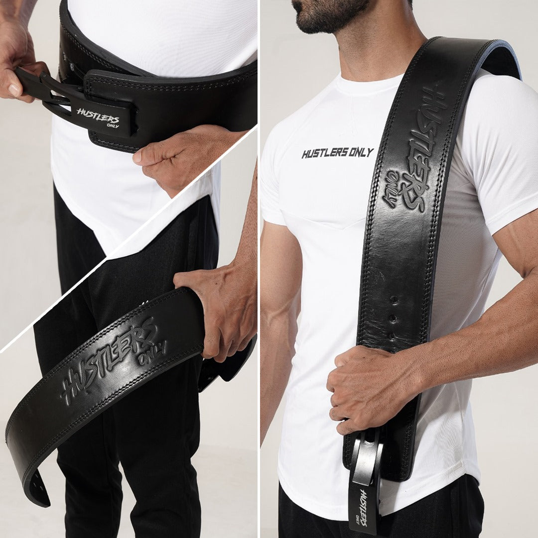 13mm Black Premium Weightlifting Lever Belt | HustlersOnlyPK