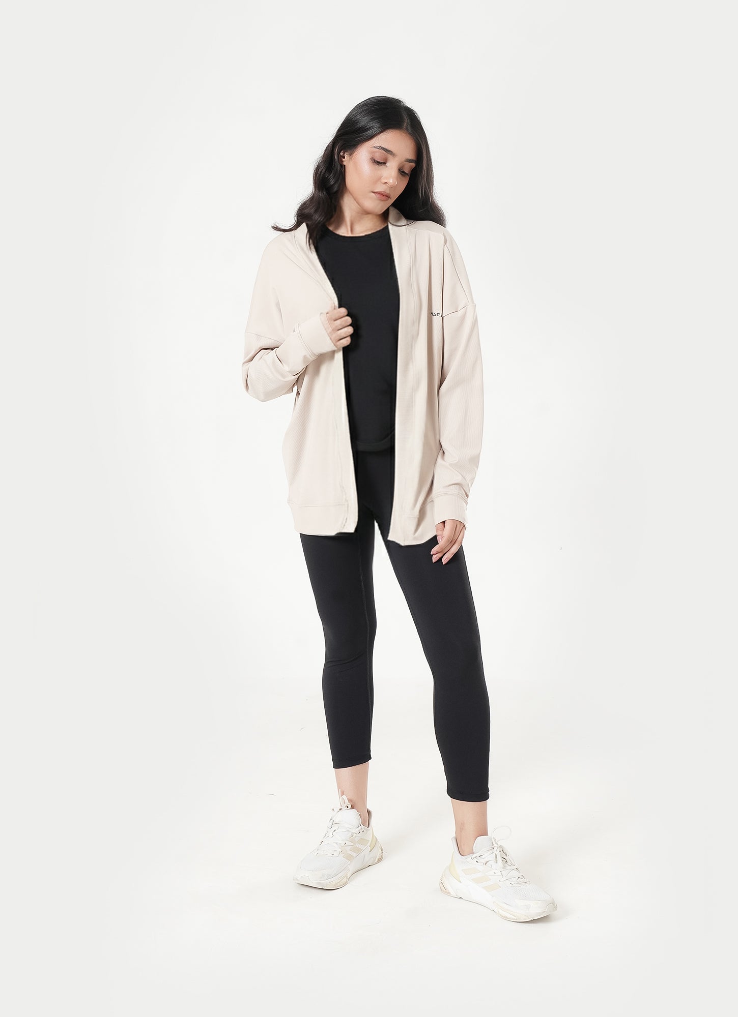 Ribbed Cardigan - Beige