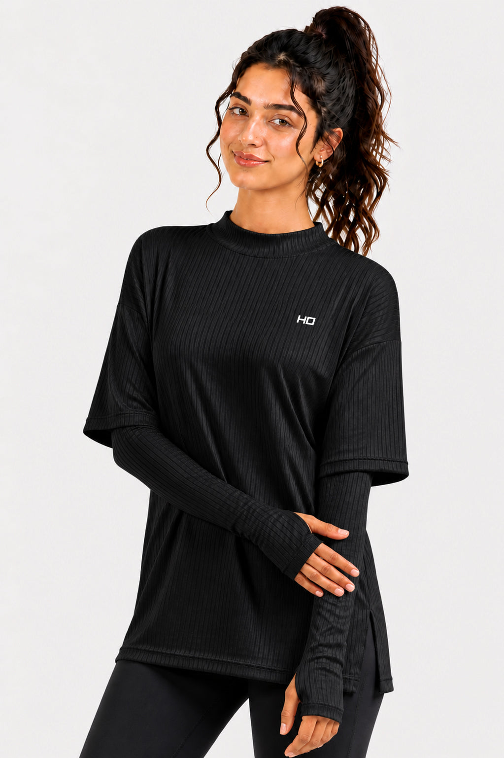 Essential Modest Top - Black