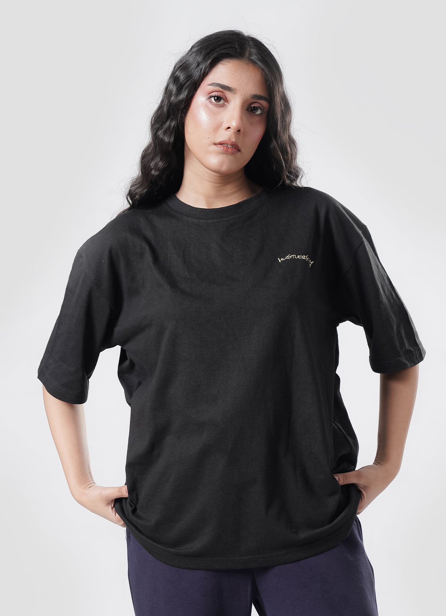 Graffiti Oversized T-Shirt - Black