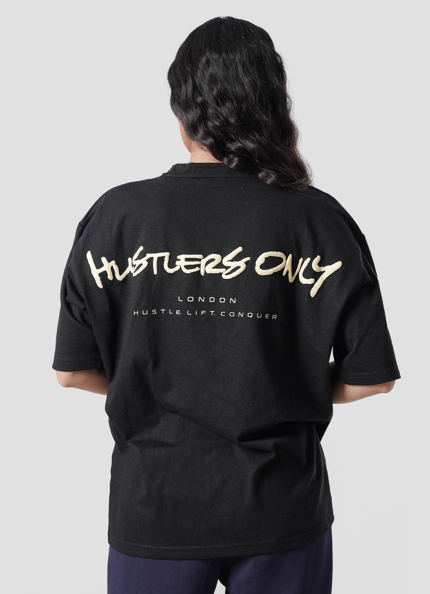 Graffiti Oversized T-Shirt - Black