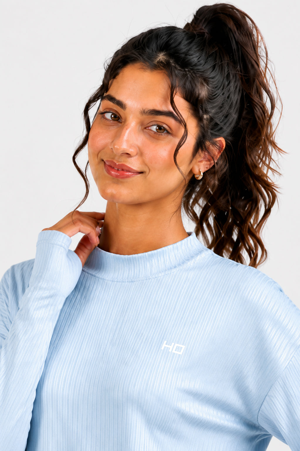 Essential Modest Top - Sky Blue