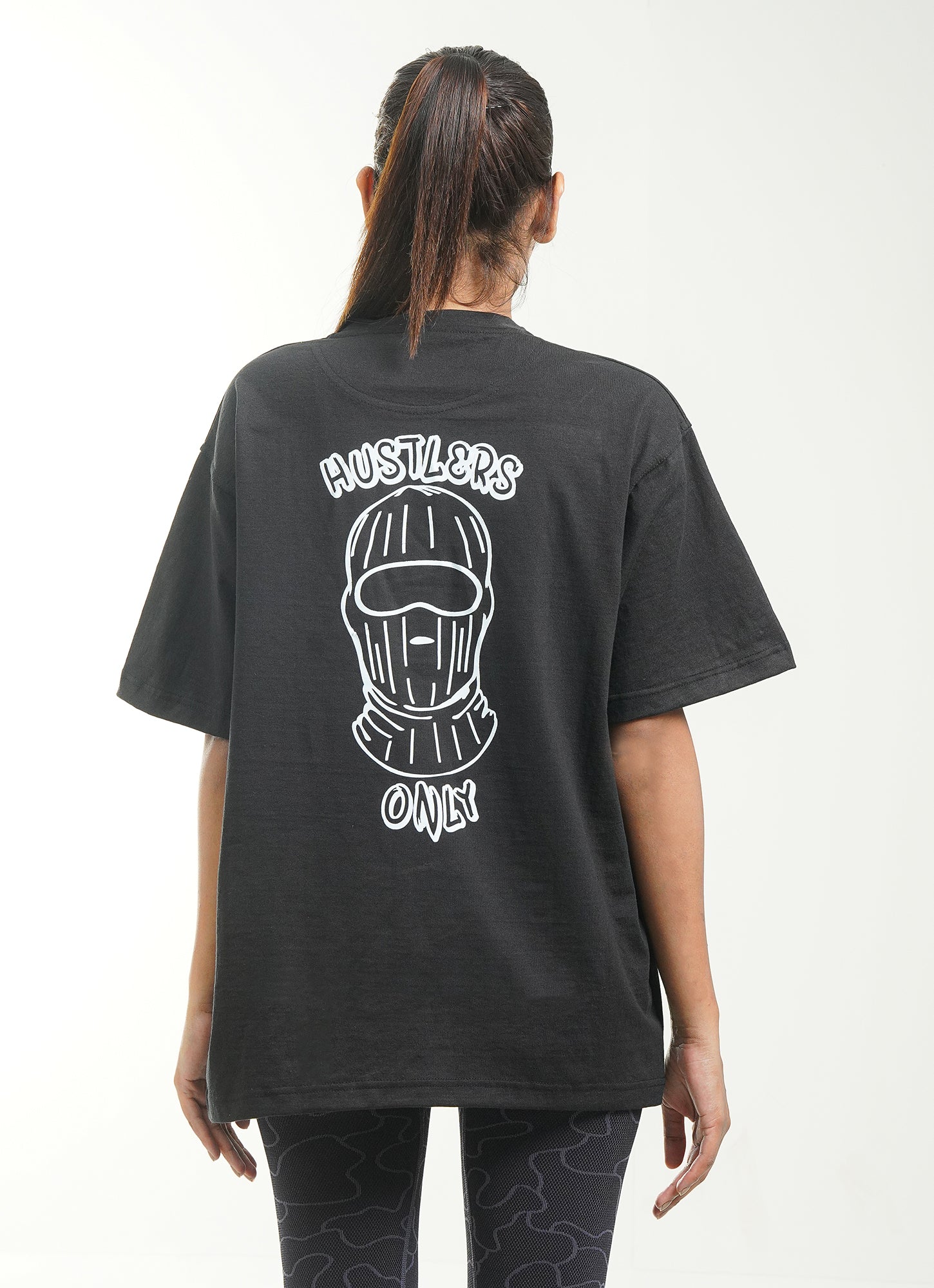 Balaclava Oversized T-Shirt-Black