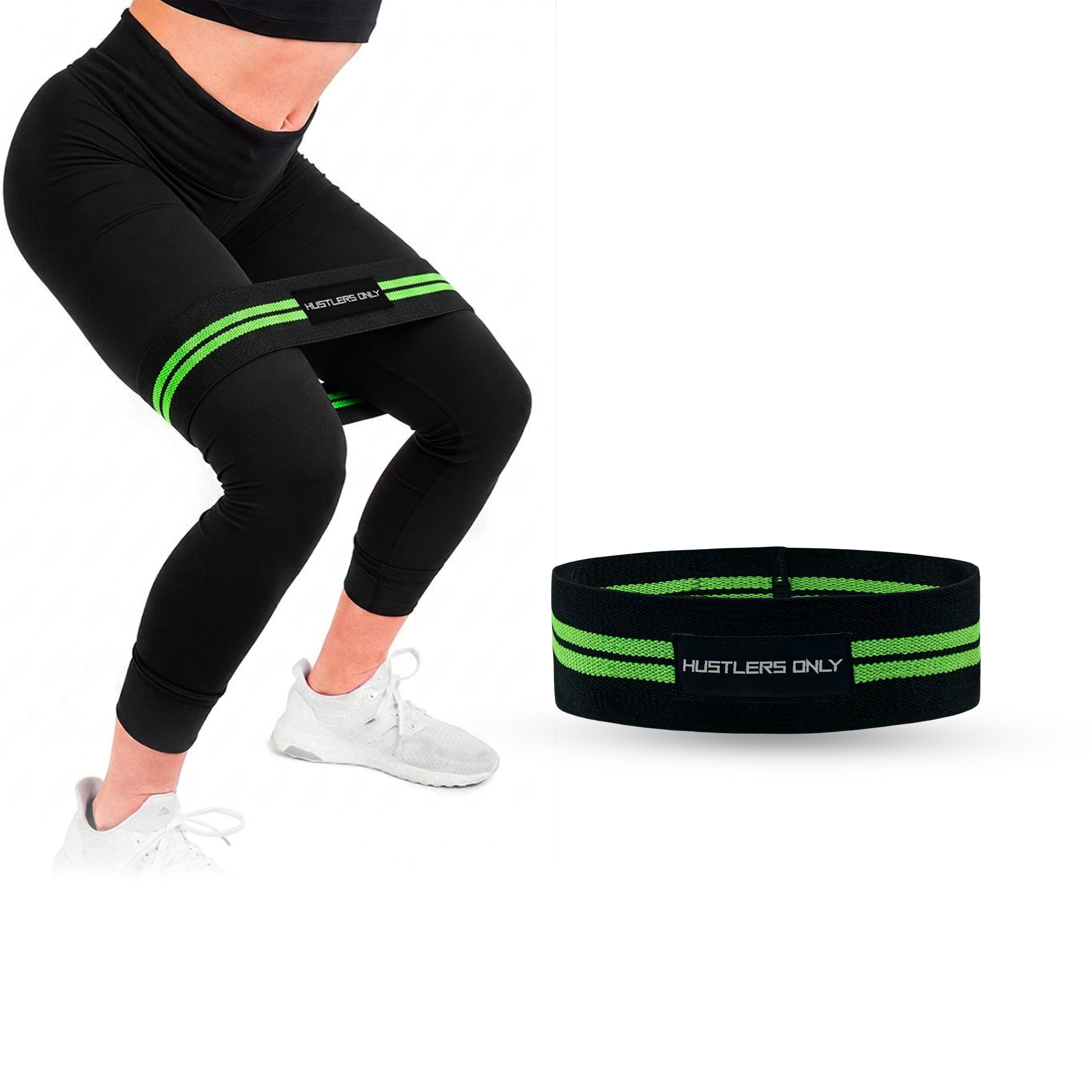 Resistance Hip Band - Green Stripes