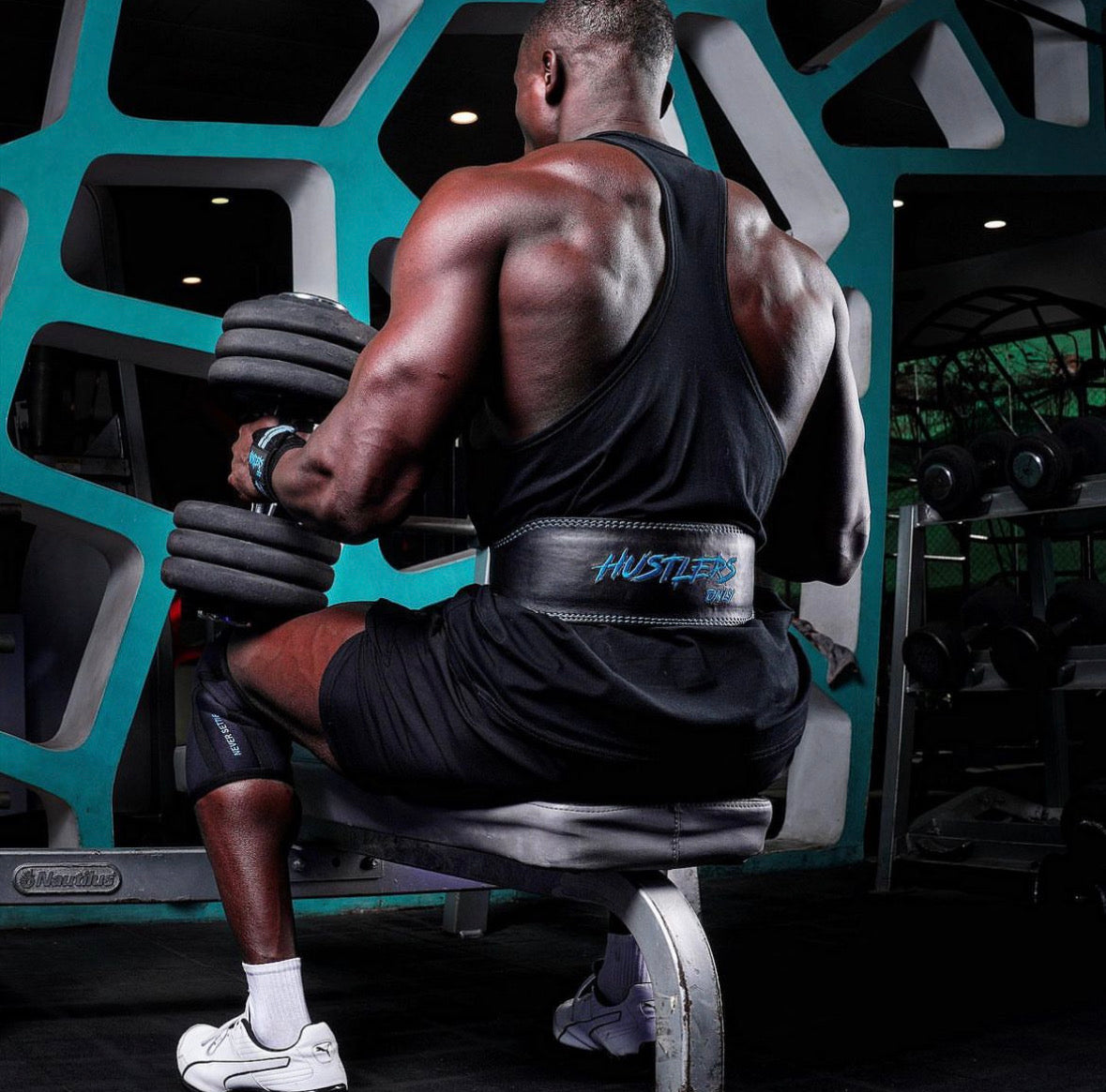 Weightlifting Prong Belt - Black/Blue