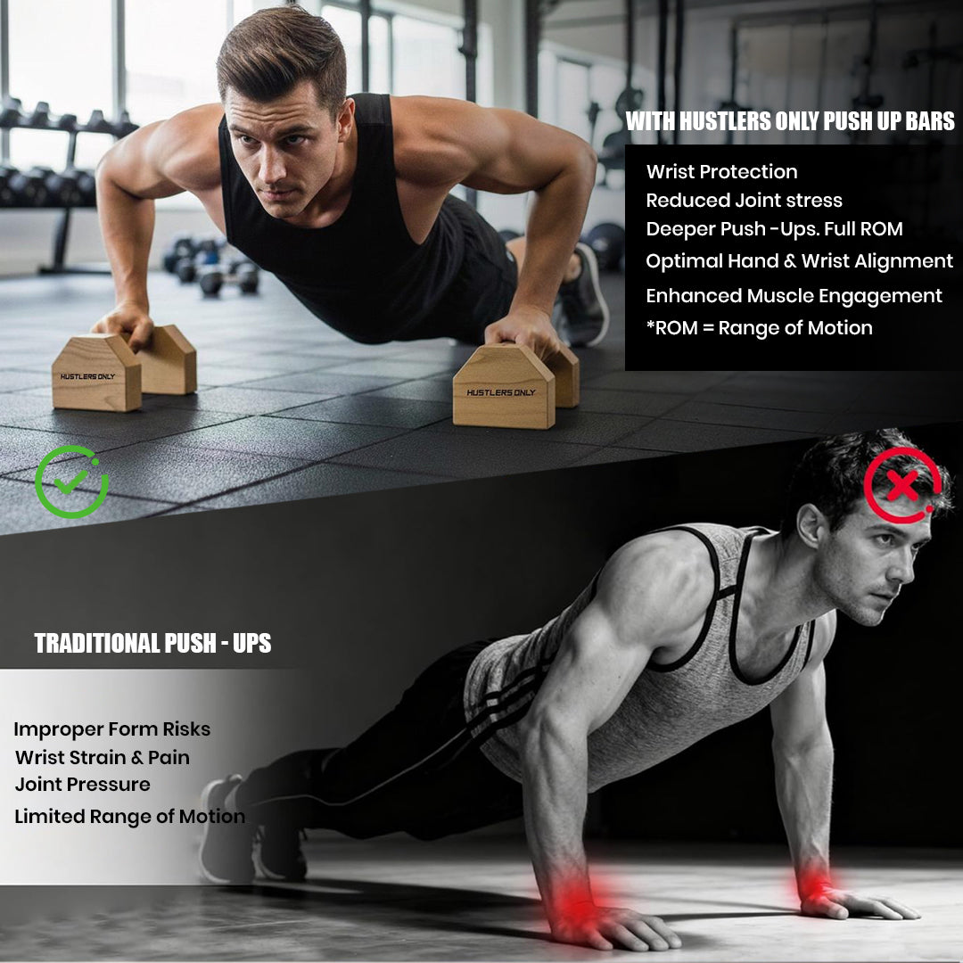 Calisthenics Push Up Parallettes (15.5 Inches)