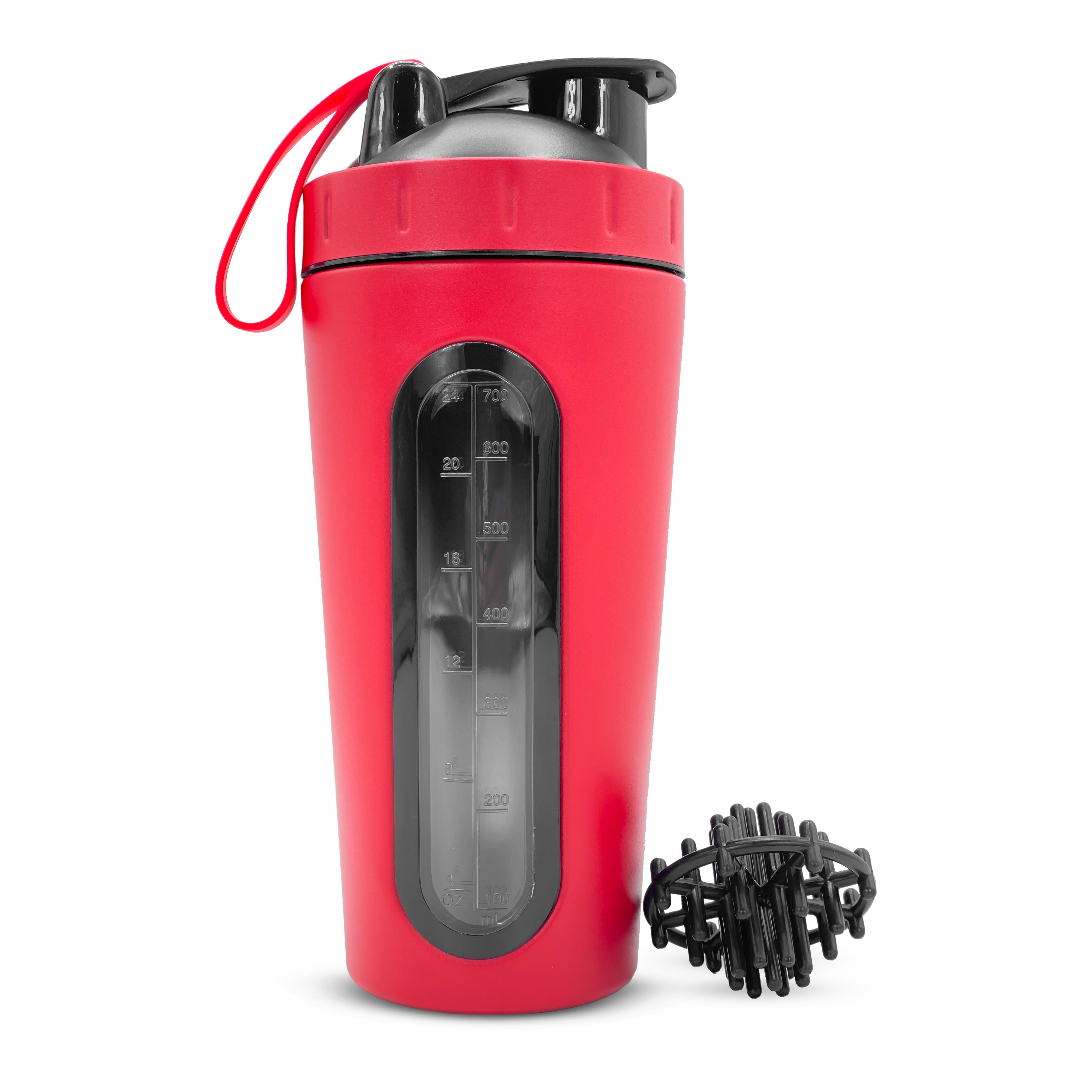 Stainless Steel Shaker Bottle - Red
