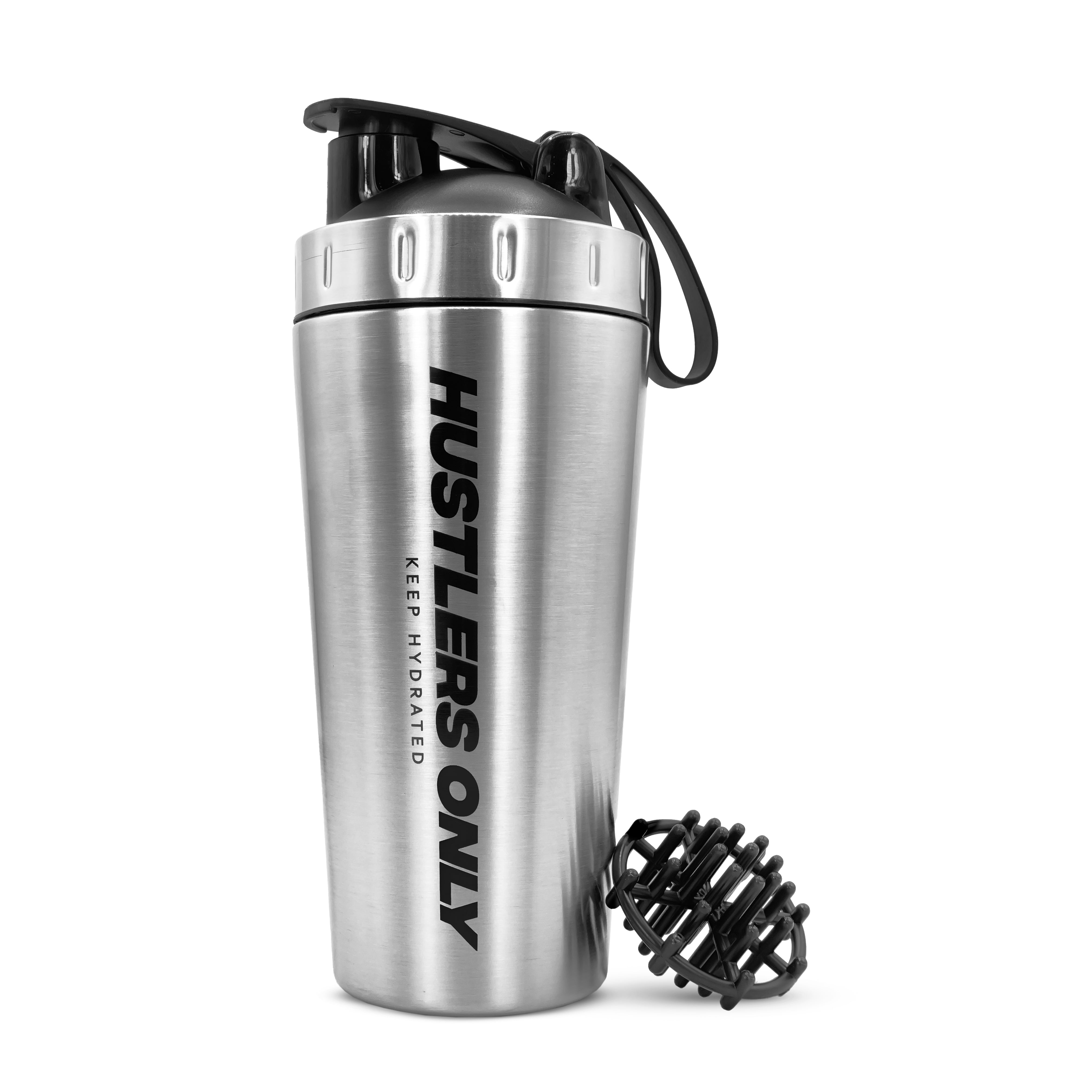 Stainless Steel Shaker Bottle - Silver