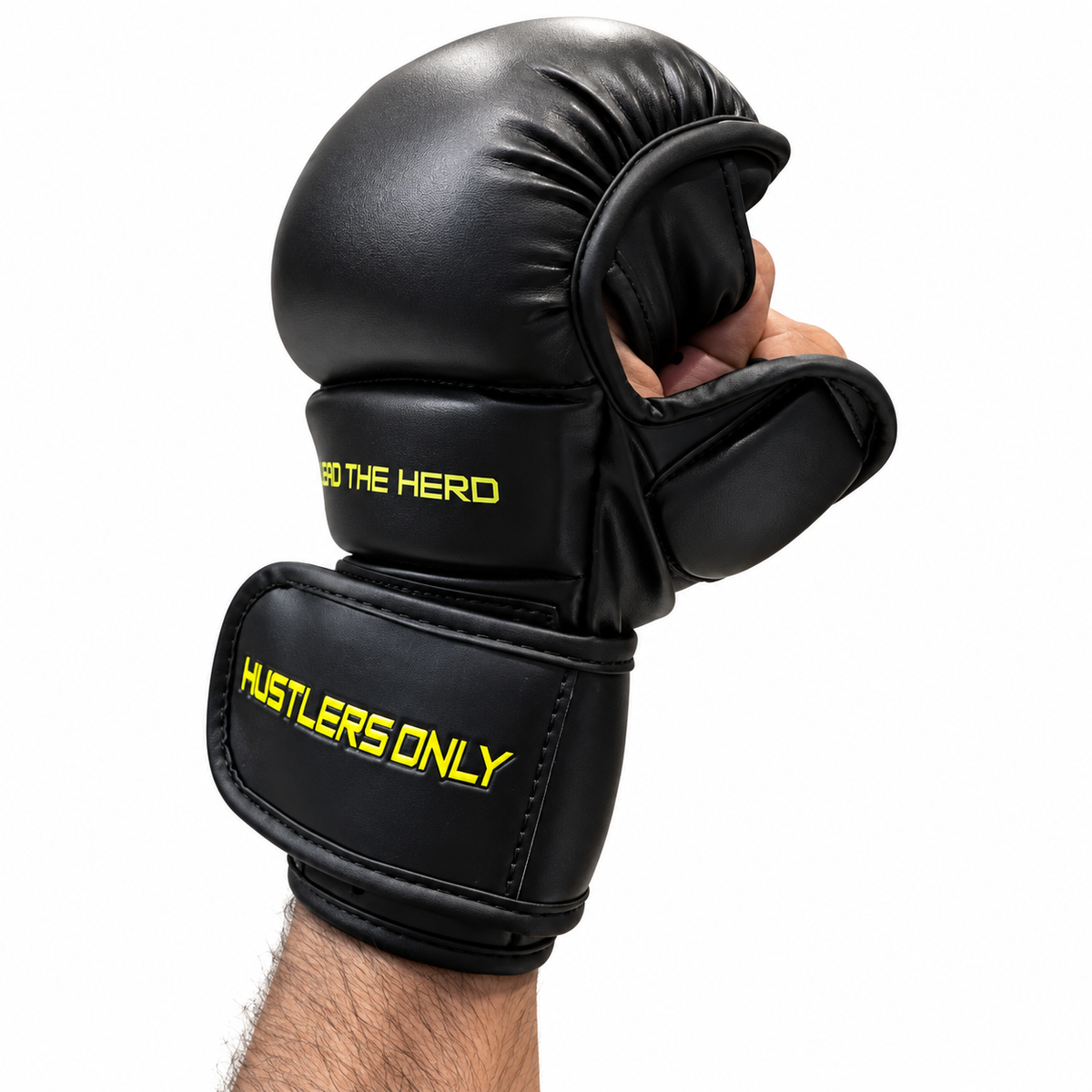MMA Sparring Gloves - Black & Yellow