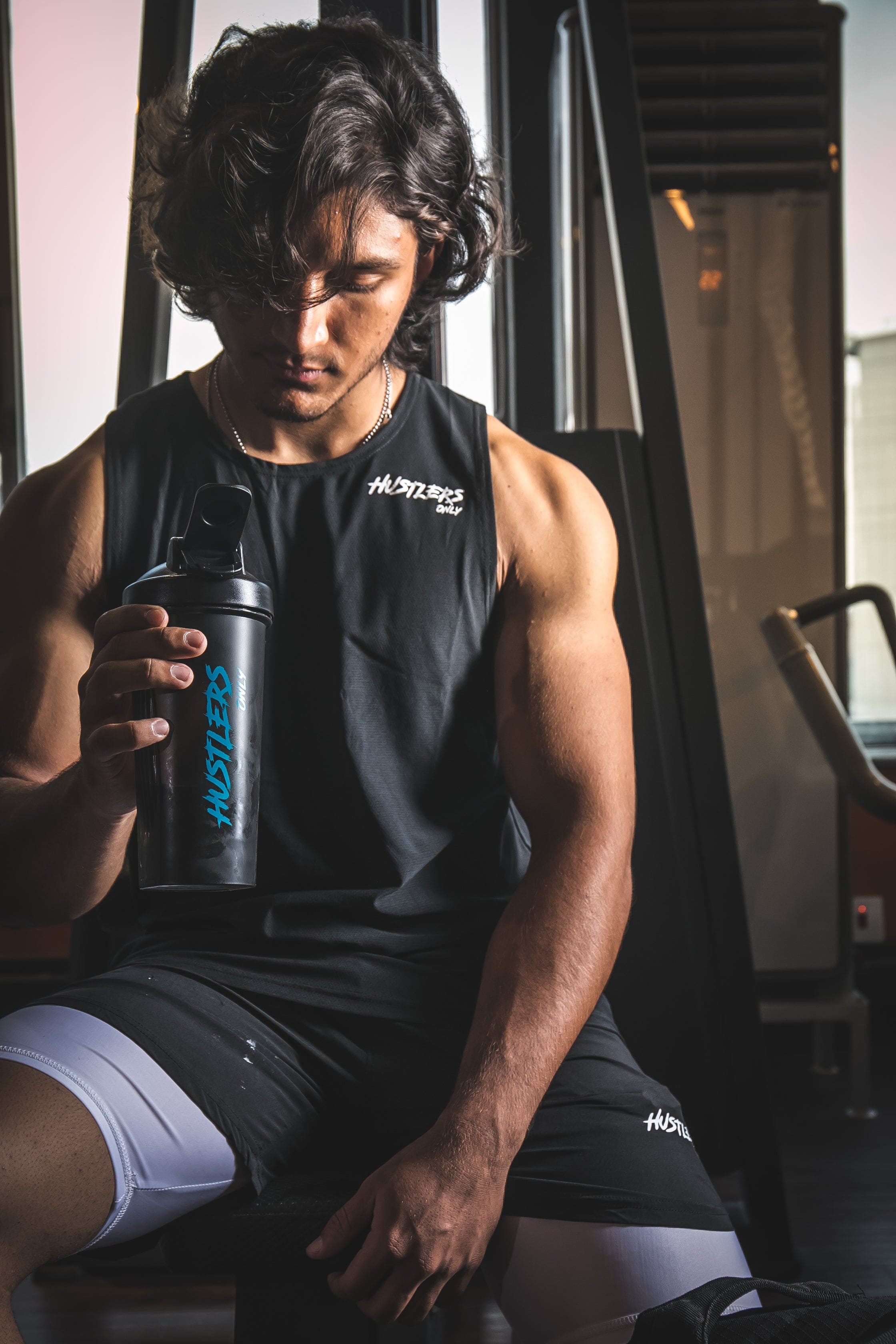 Black Shaker Bottle For Men | HustlersOnlyPK