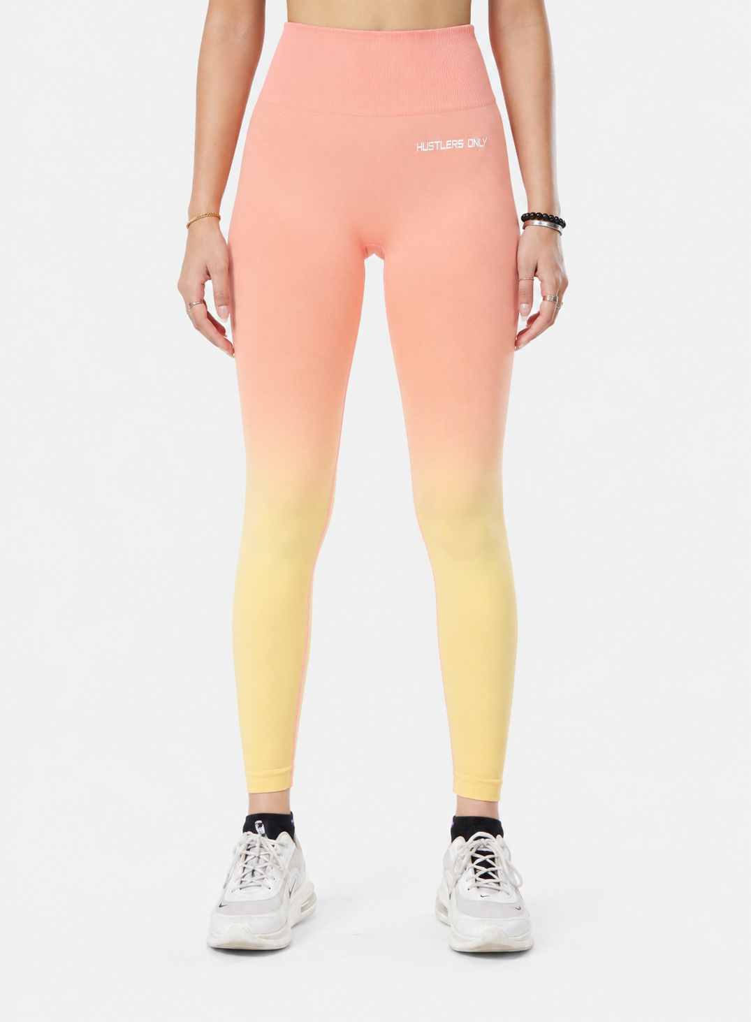 Dip Dye Seamless Leggings - Peach