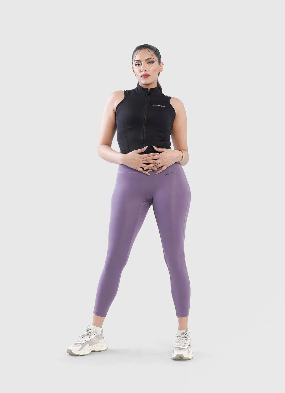 Black Code Zip Up Vest for Workout | HustlersOnlyPK