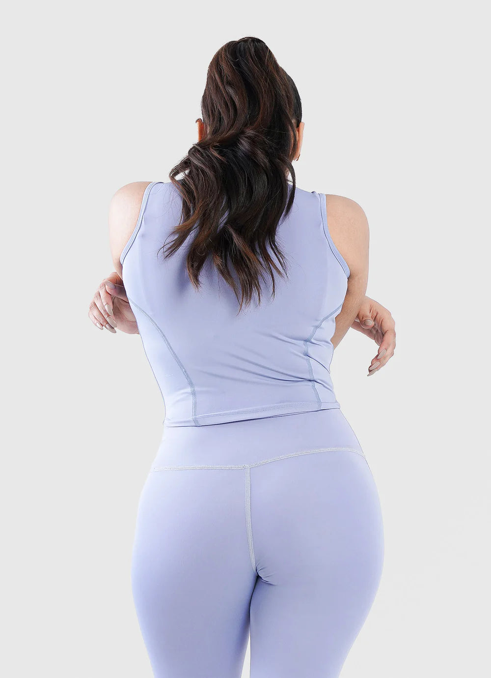 Sky Blue Zip Up Vest For Gym | HustlersOnlyPK
