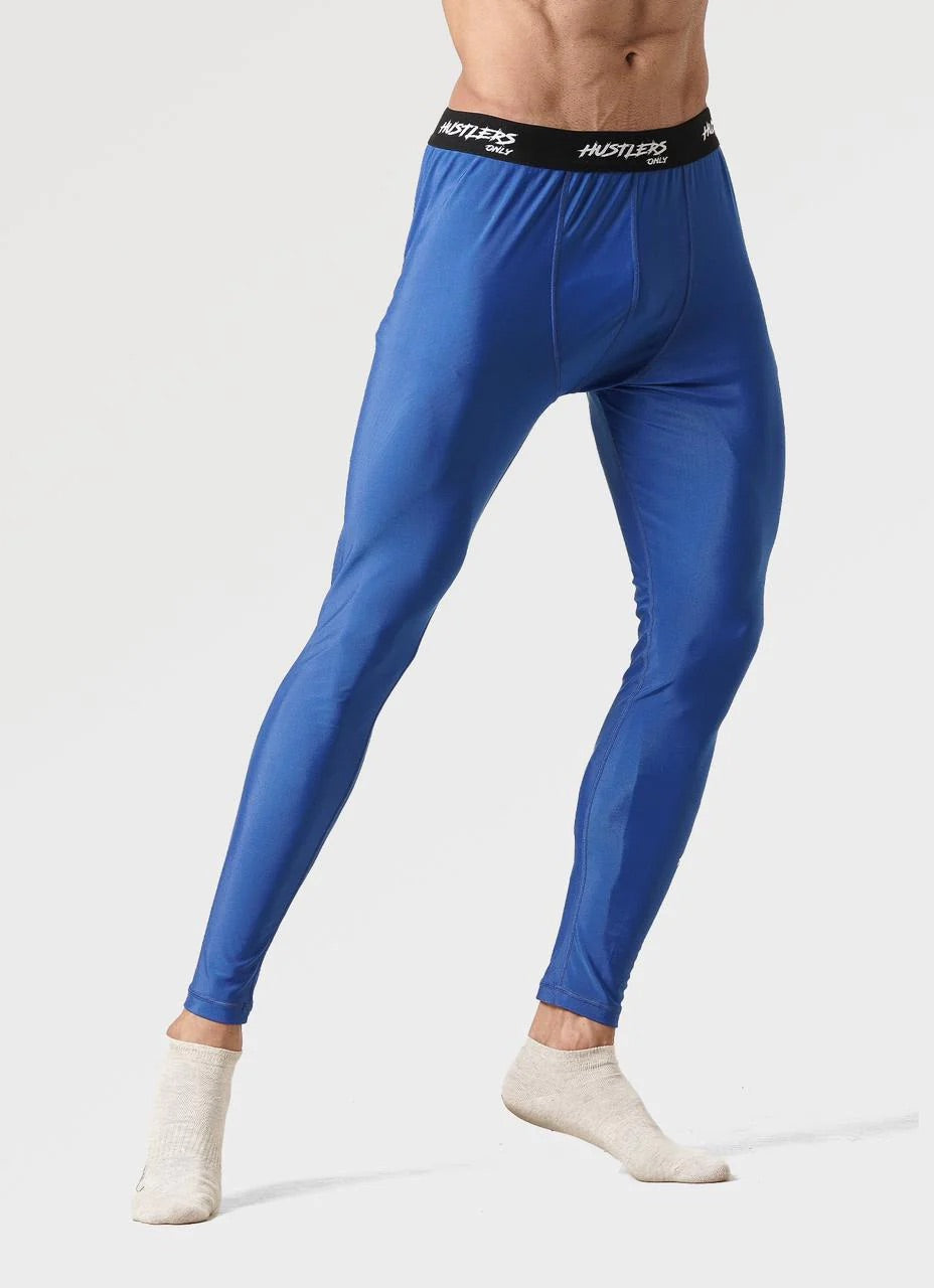 Compression Blue Leggings | HustlersOnlyPK