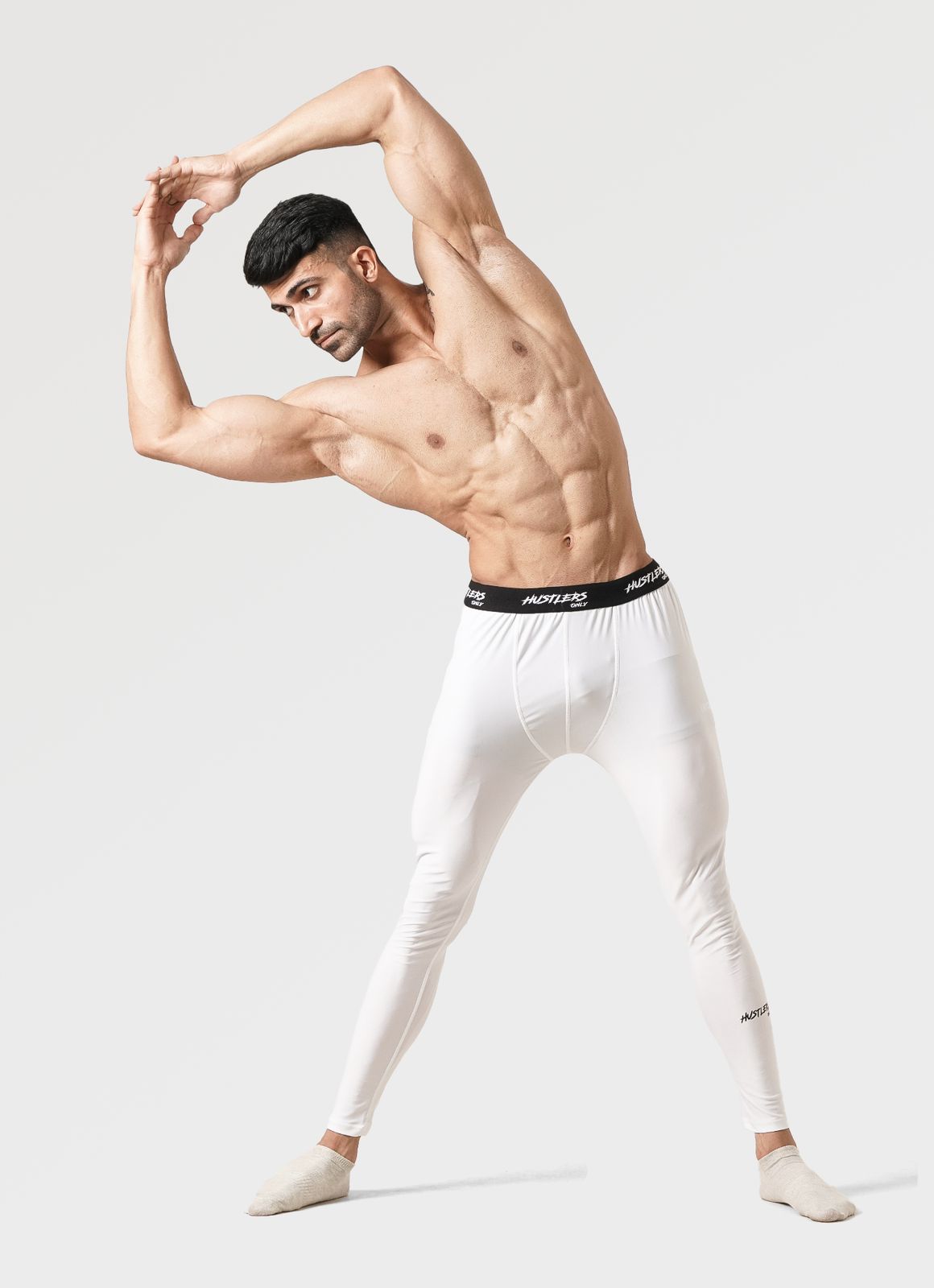 Compression White Leggings | HustlersOnlyPK