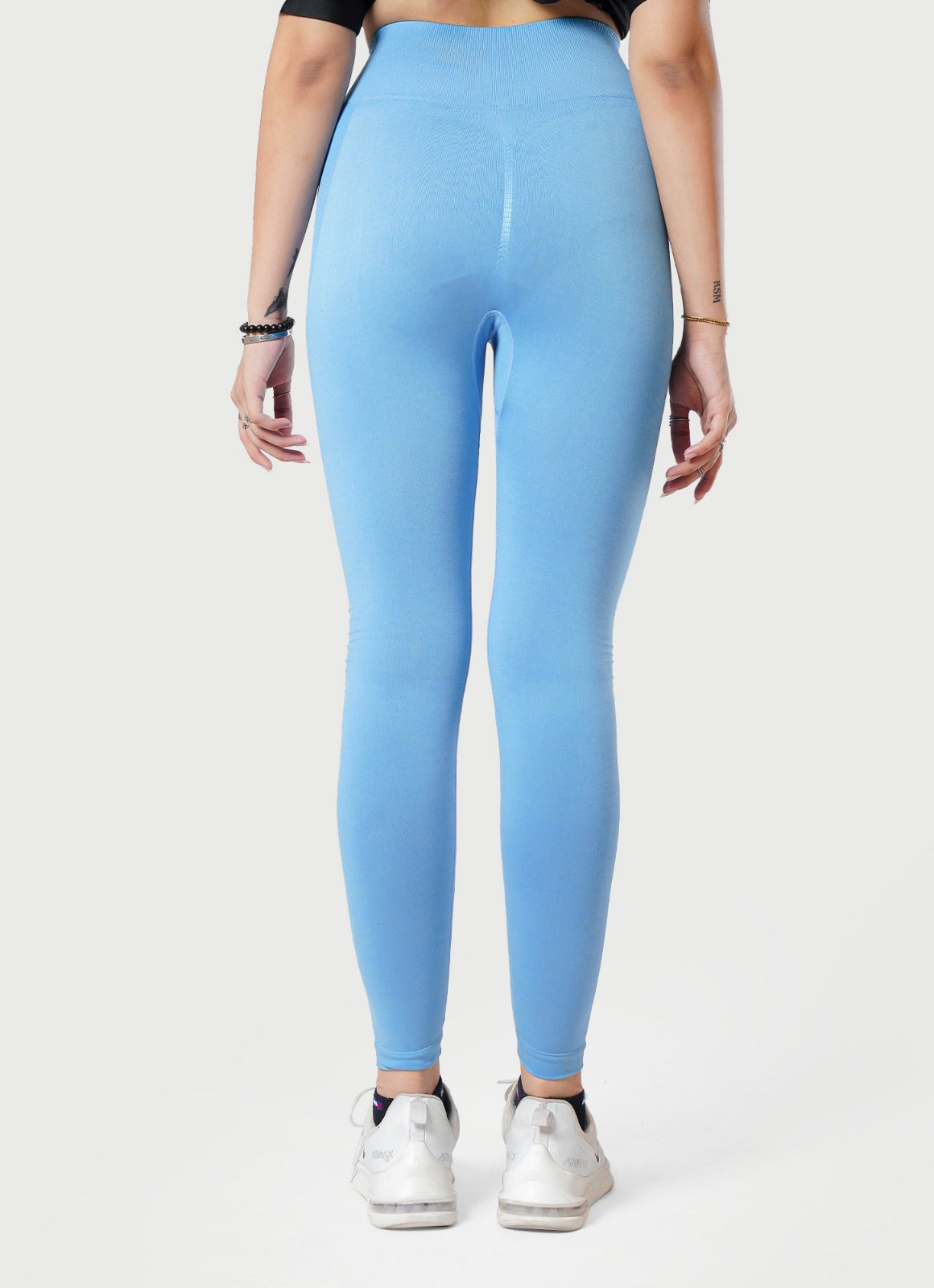 Electric Blue Everyday Seamless Leggings For Women | HustlersOnlyPK