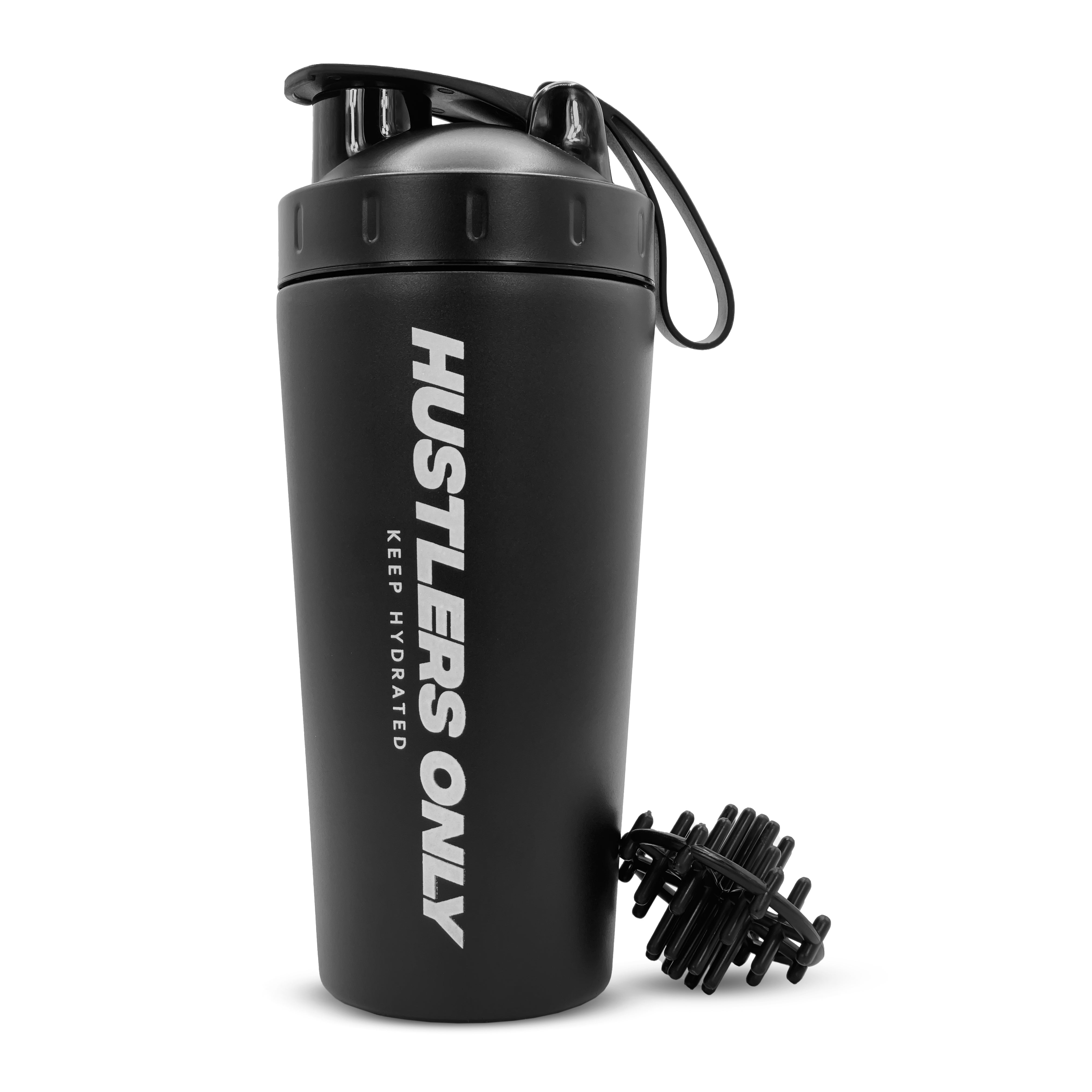 Stainless Steel Shaker Bottle - Black