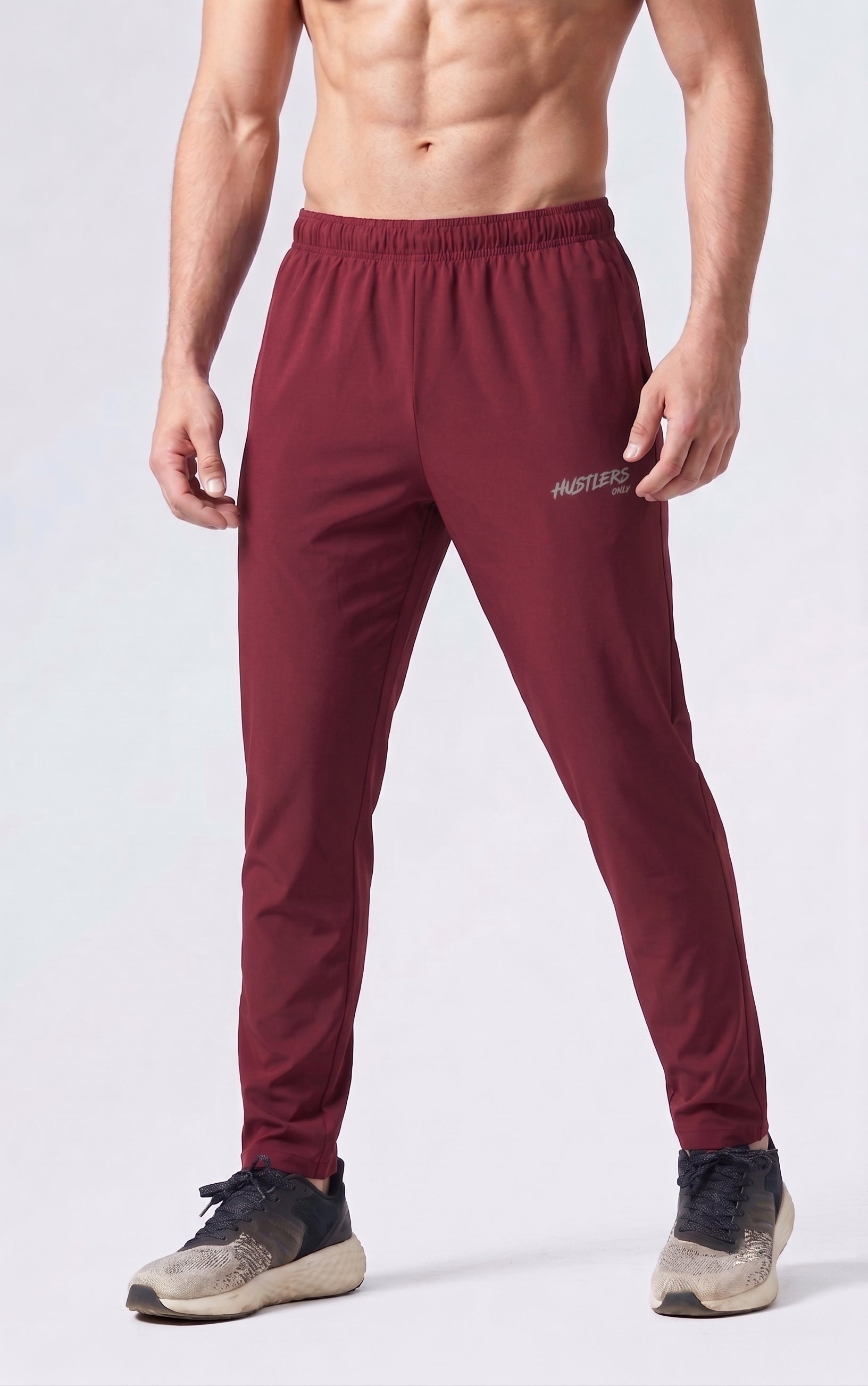 Quick Dry Joggers - Burgundy