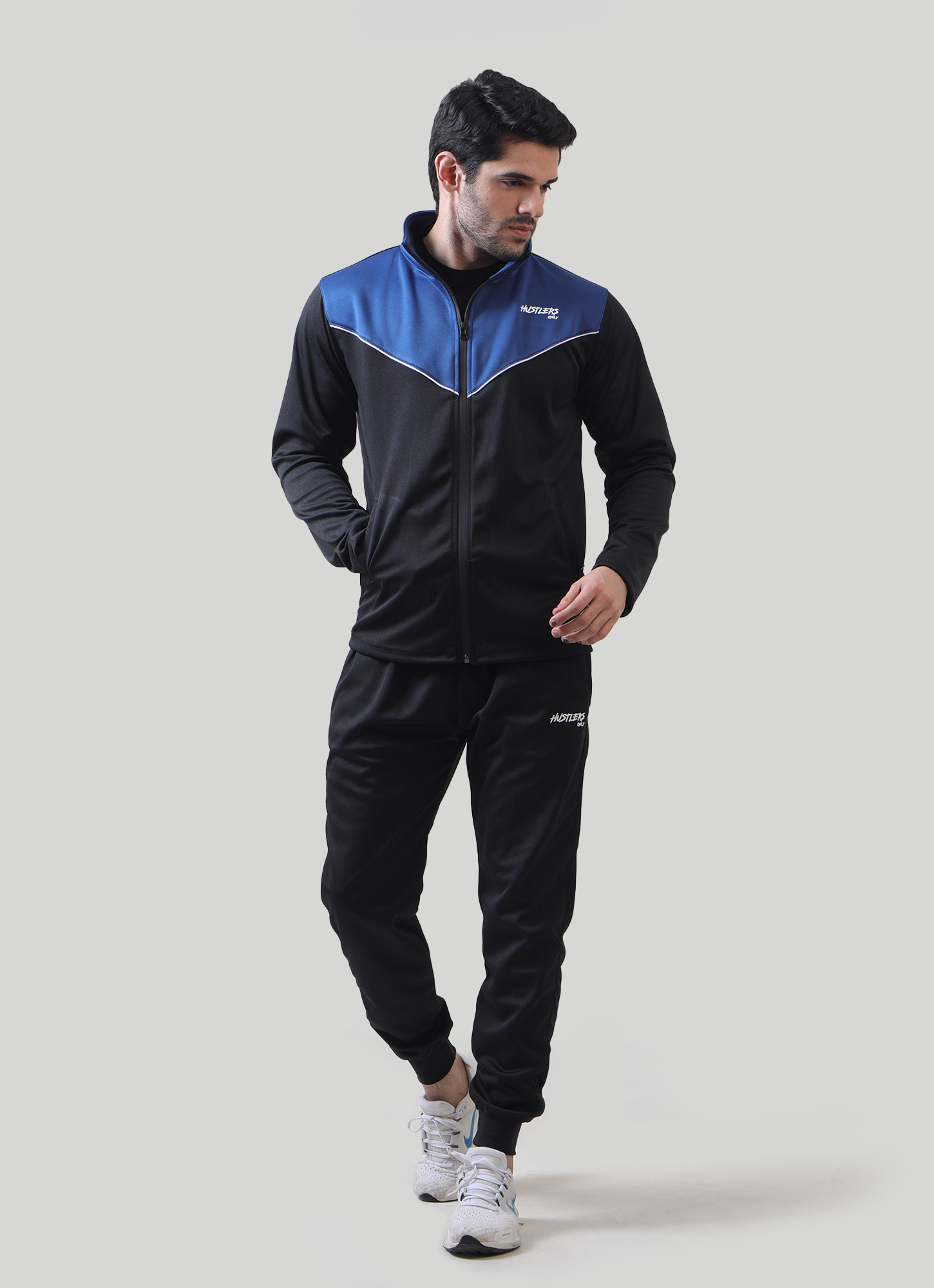 Iconic Tracksuit Black and Blue | HustlersOnlyPK