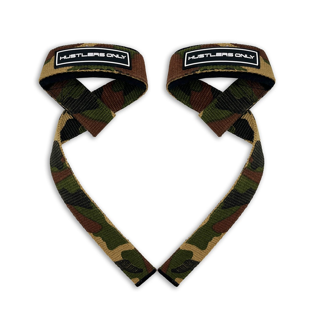 Lifting Straps - Green Camo
