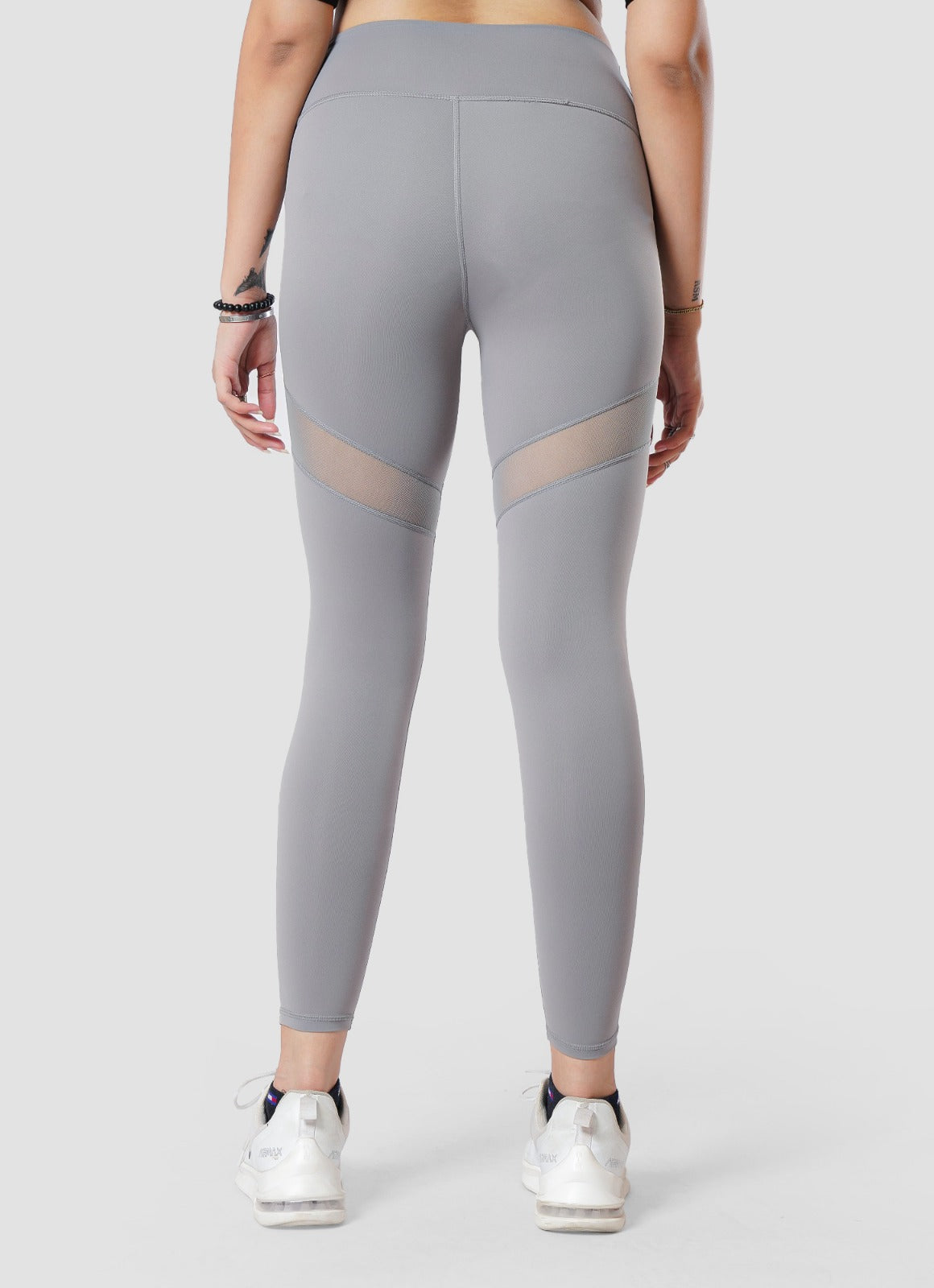 Gray Performance Mesh Leggings for Women | HustlersOnlyPK