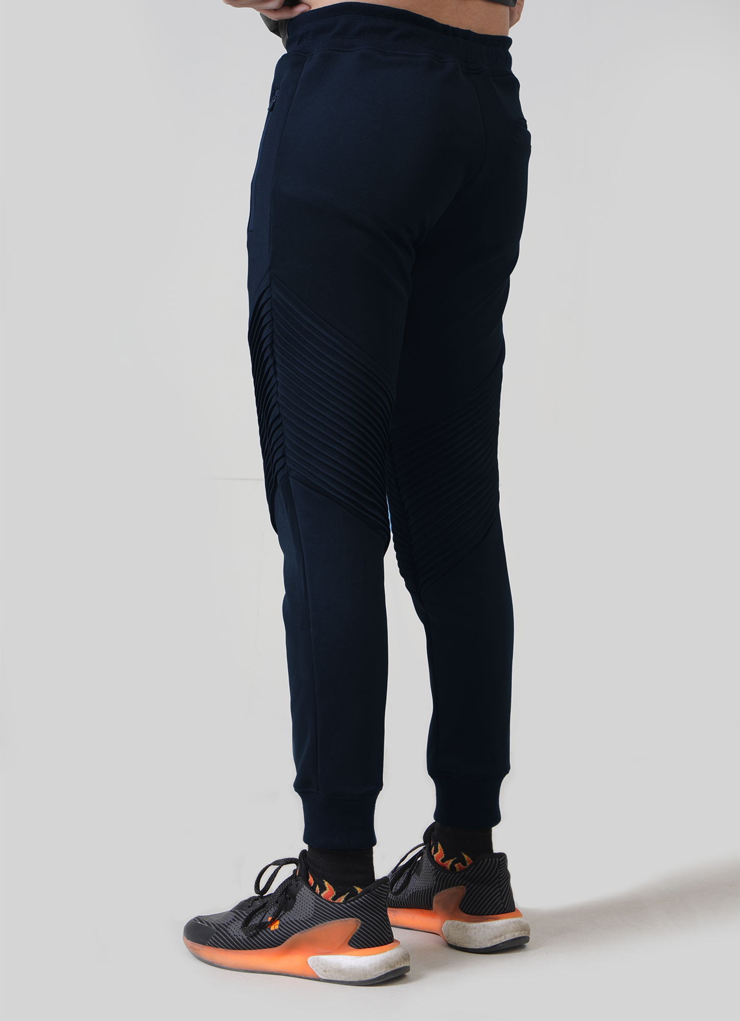 Scorpion Ribbed Navy Trousers for Mens | HustlersOnlyPK