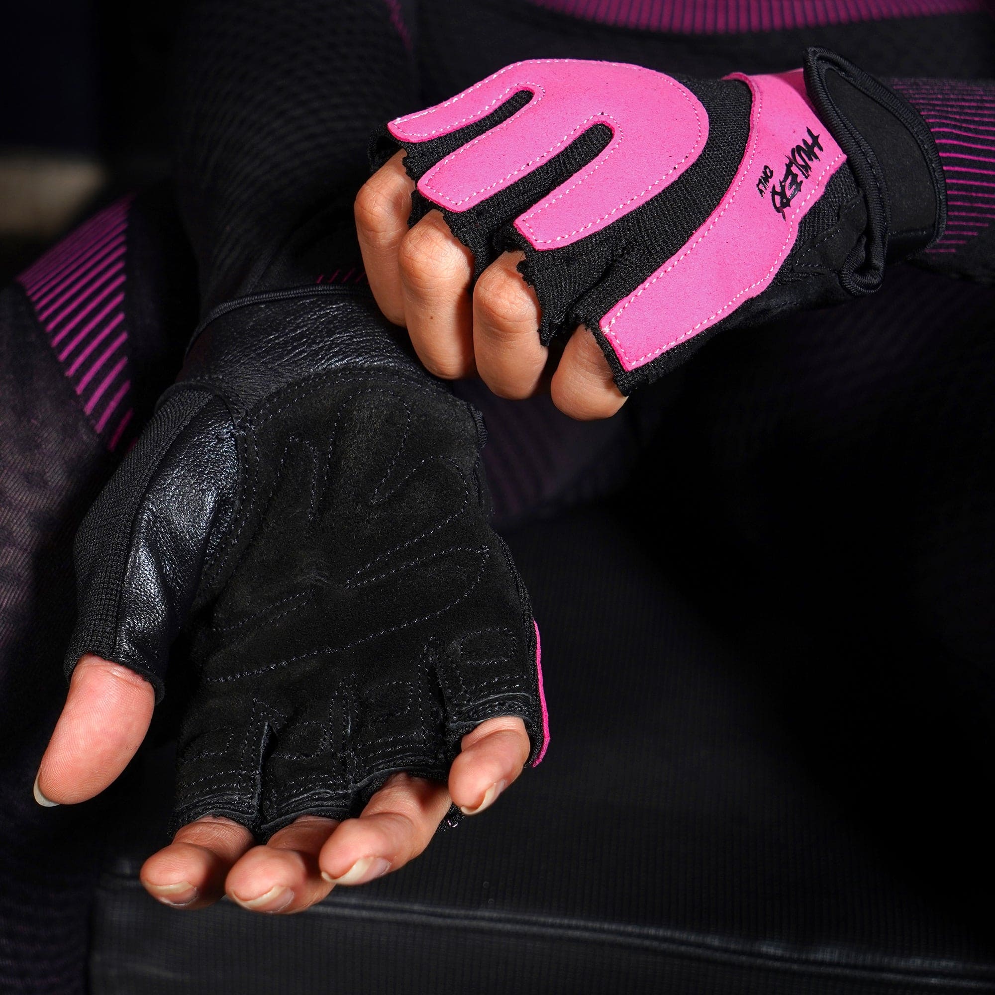 Ultra Gym Gloves In Pink For Workout | HustlersOnlyPK