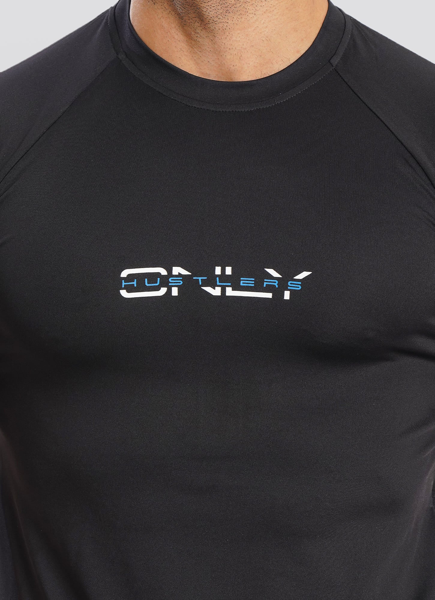 Black Utility Mesh Back T-shirt For Men | HustlersOnlyPK