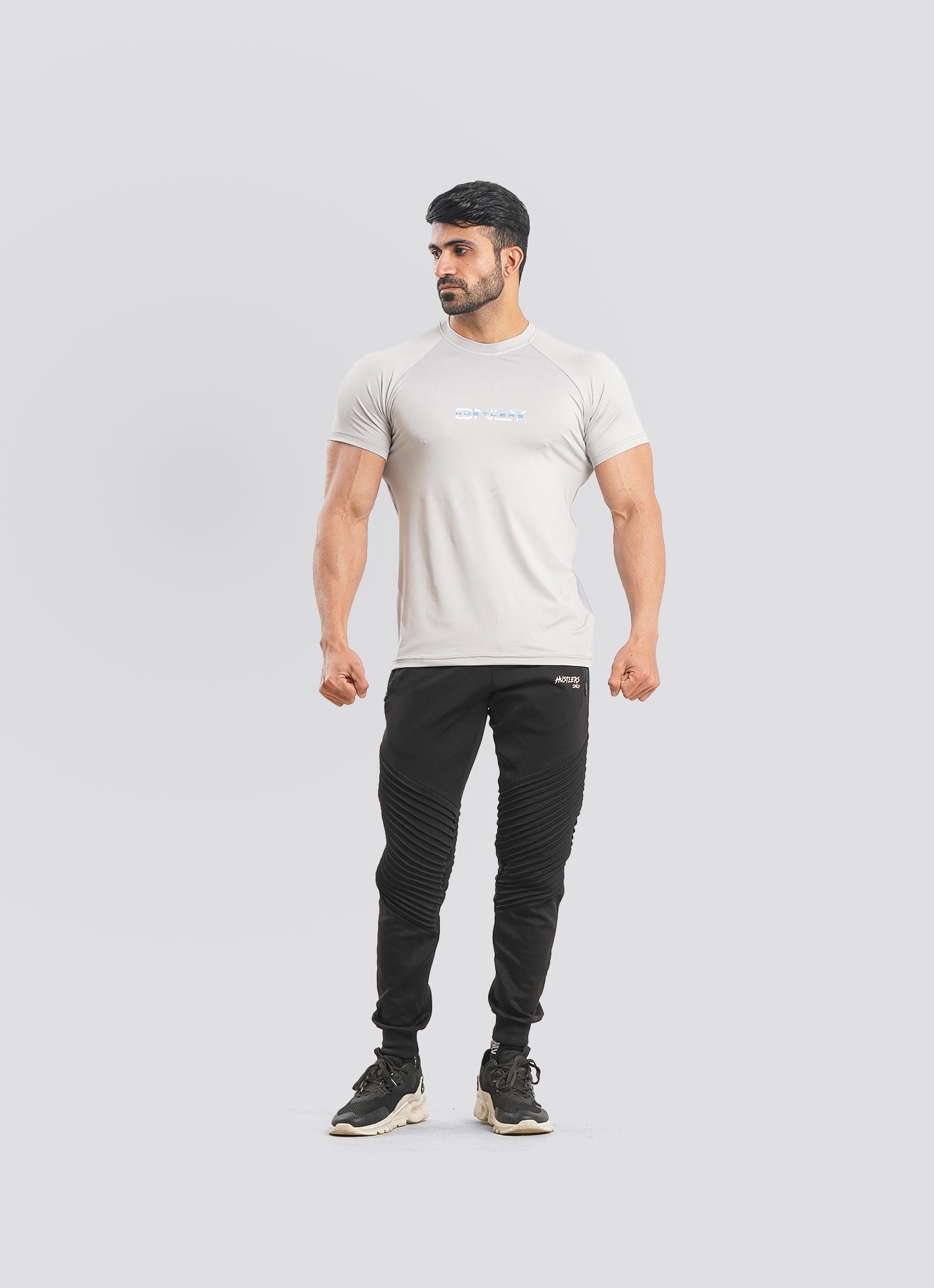 Utility Mesh Back Gray T-shirt For Men | HustlersOnlyPK