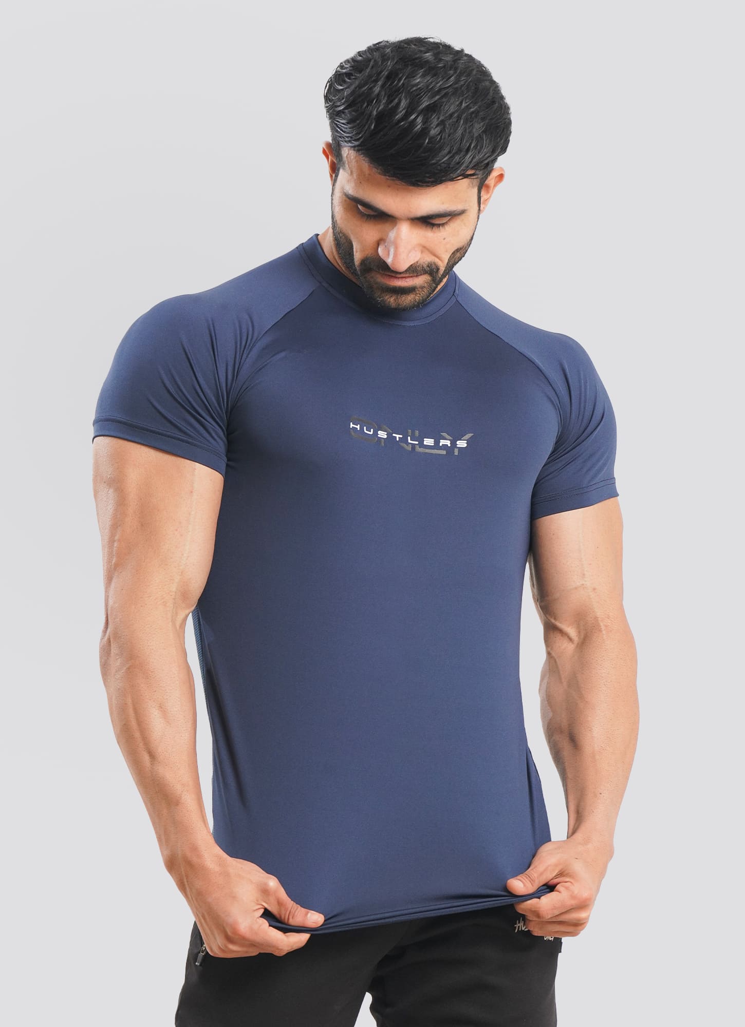 Utility Mesh Back Gray T-shirt For Men | HustlersOnlyPK
