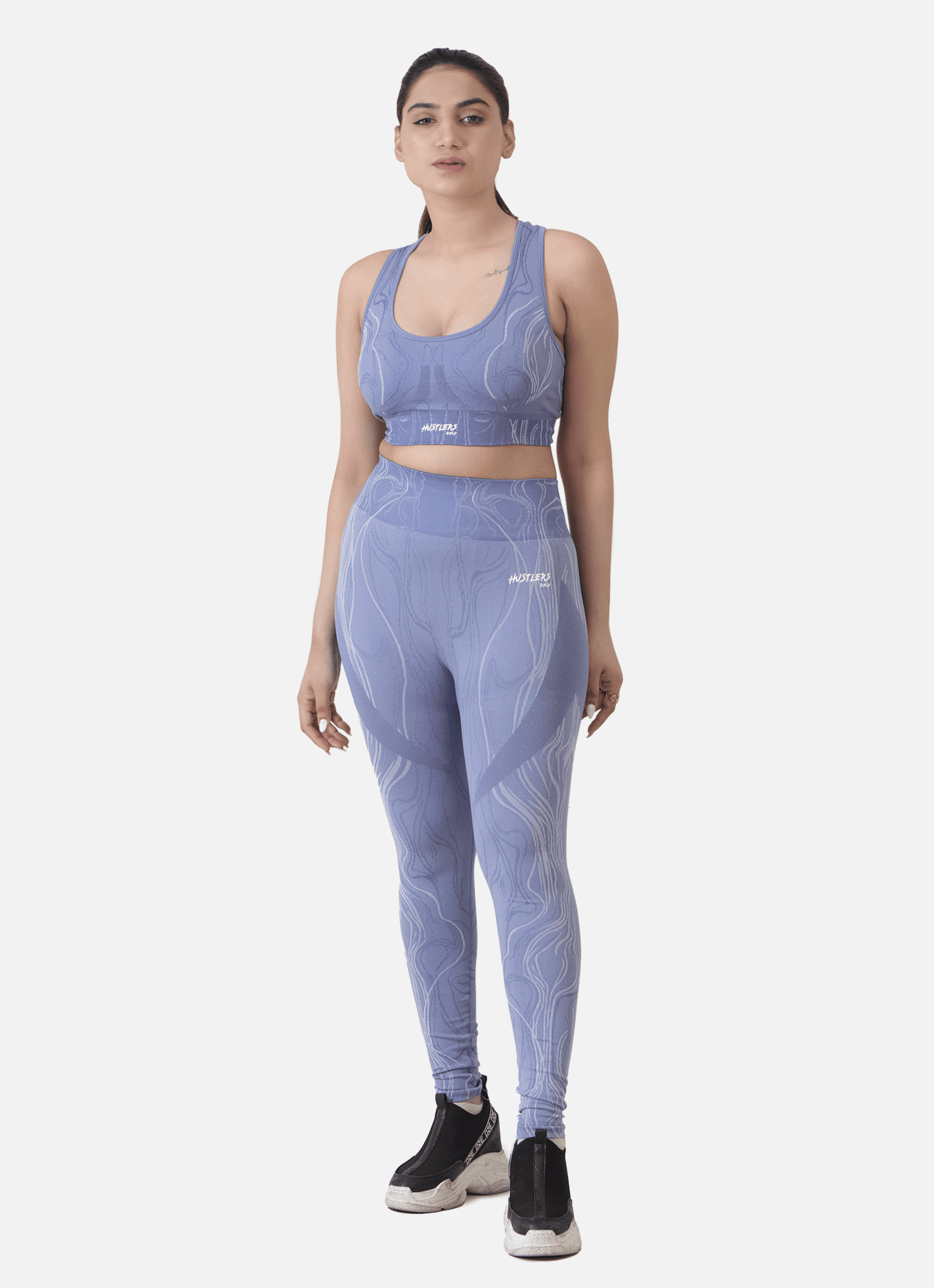 Blue Volt Seamless Leggings for Women | HustlersOnlyPK