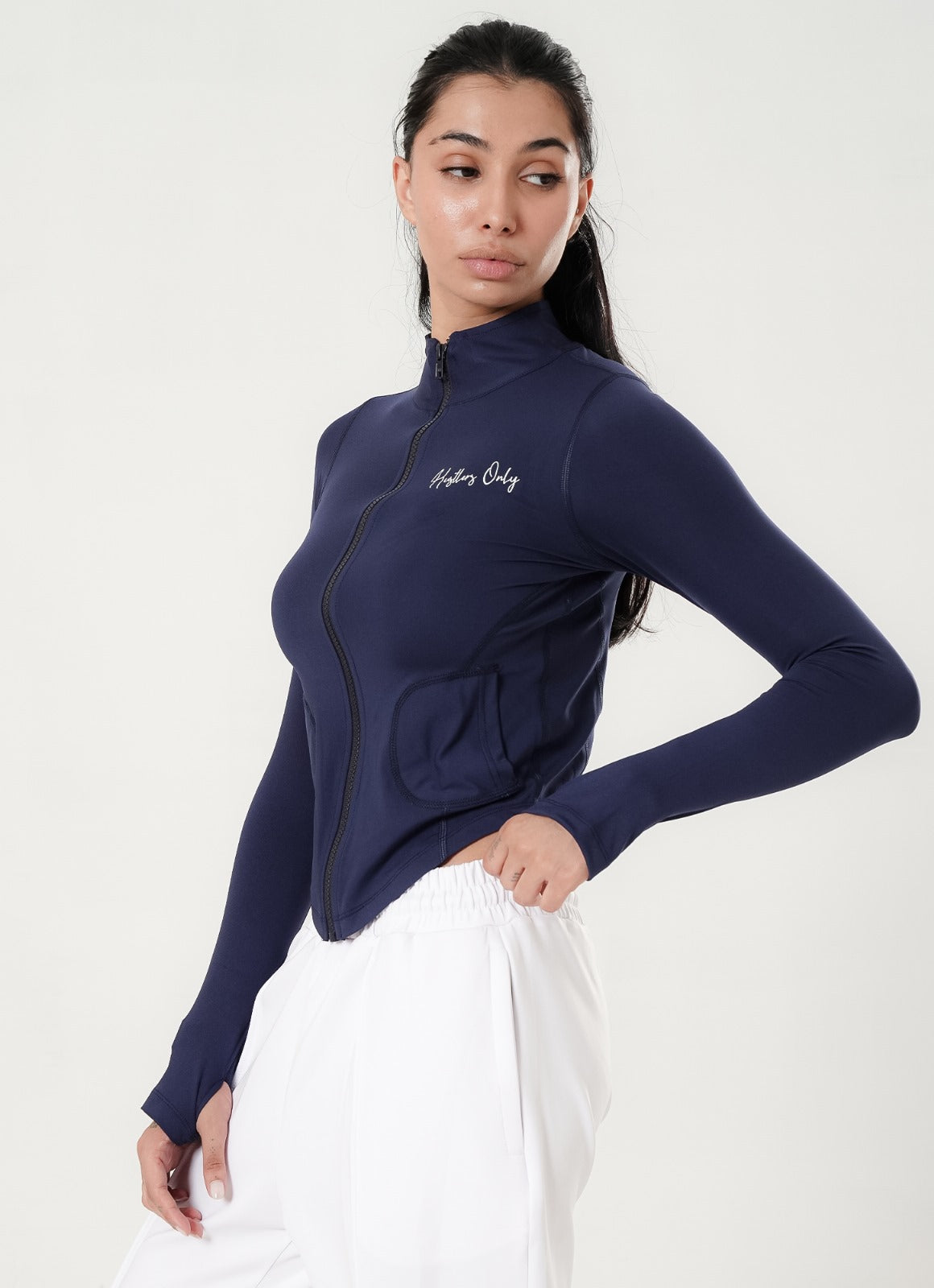 Stamina Zipper Top - Navy