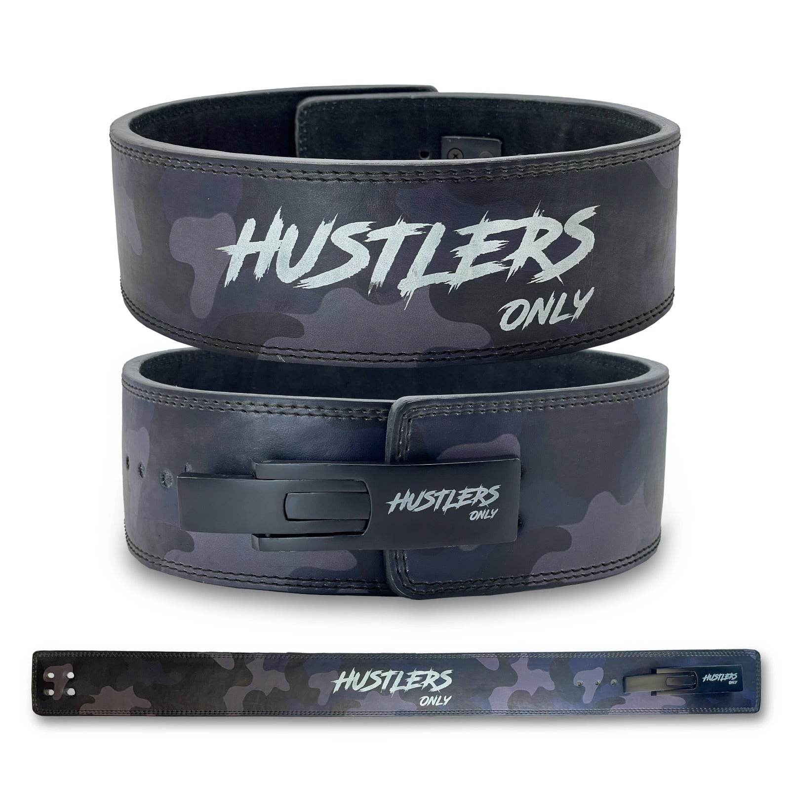 10mm Black Camo Lever Belt