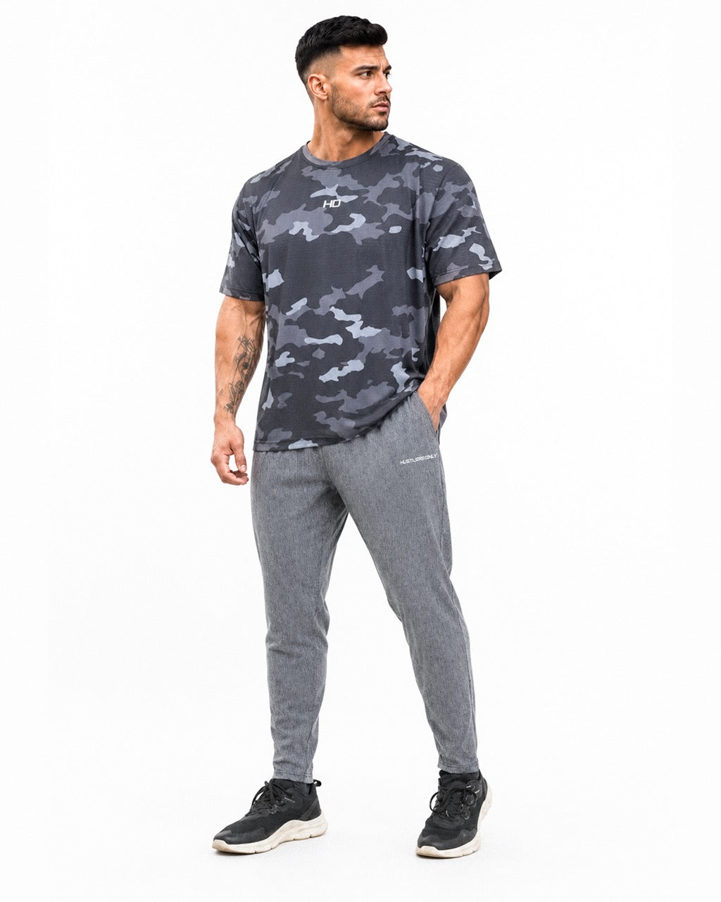 Elite T-Shirt - Black Camo