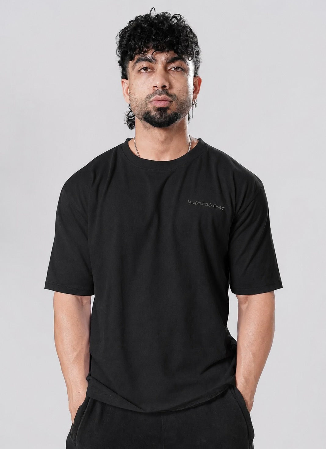 Graffiti Oversized T-Shirt - Blackout