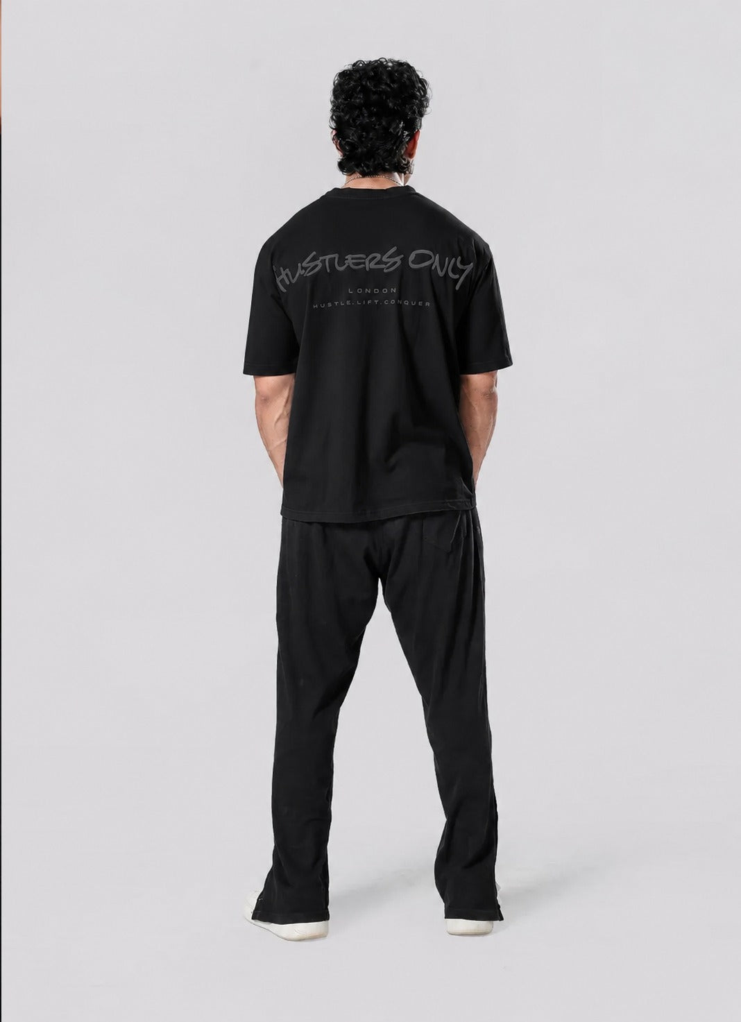 Graffiti Oversized T-Shirt - Blackout