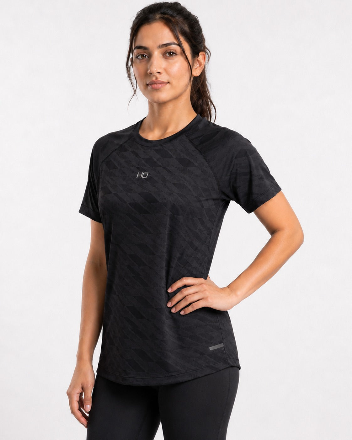 Hybrid Running T-Shirt - Black.