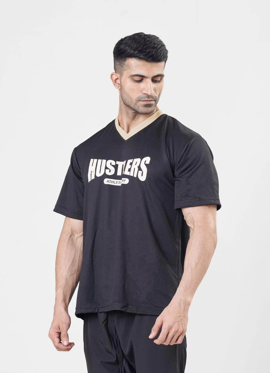 Mesh Basketball Tshirt Black