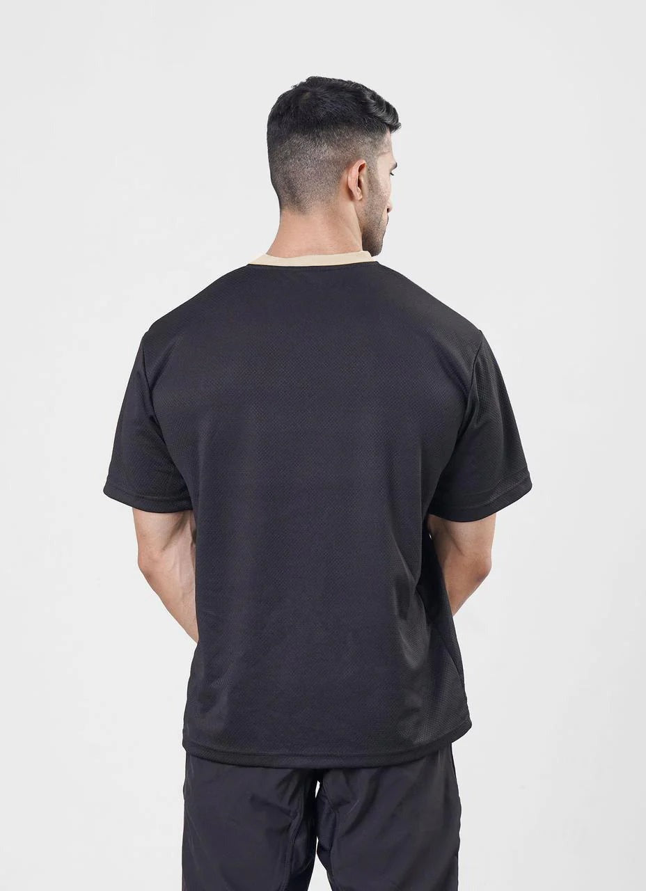 Mesh Basketball Tshirt Black