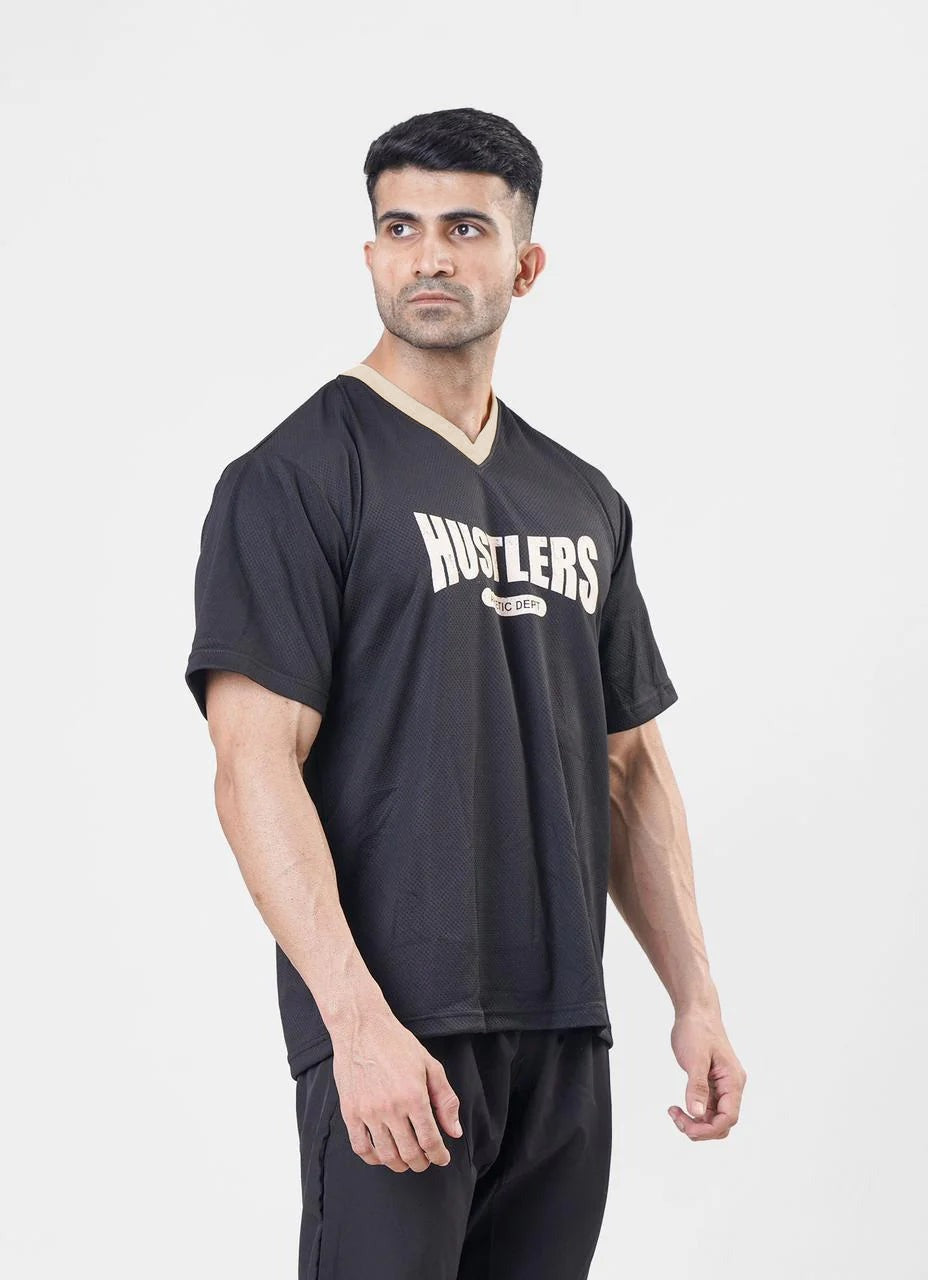 Mesh Basketball Tshirt Black