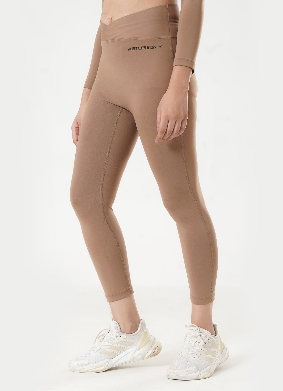Crossover Leggings - Brown