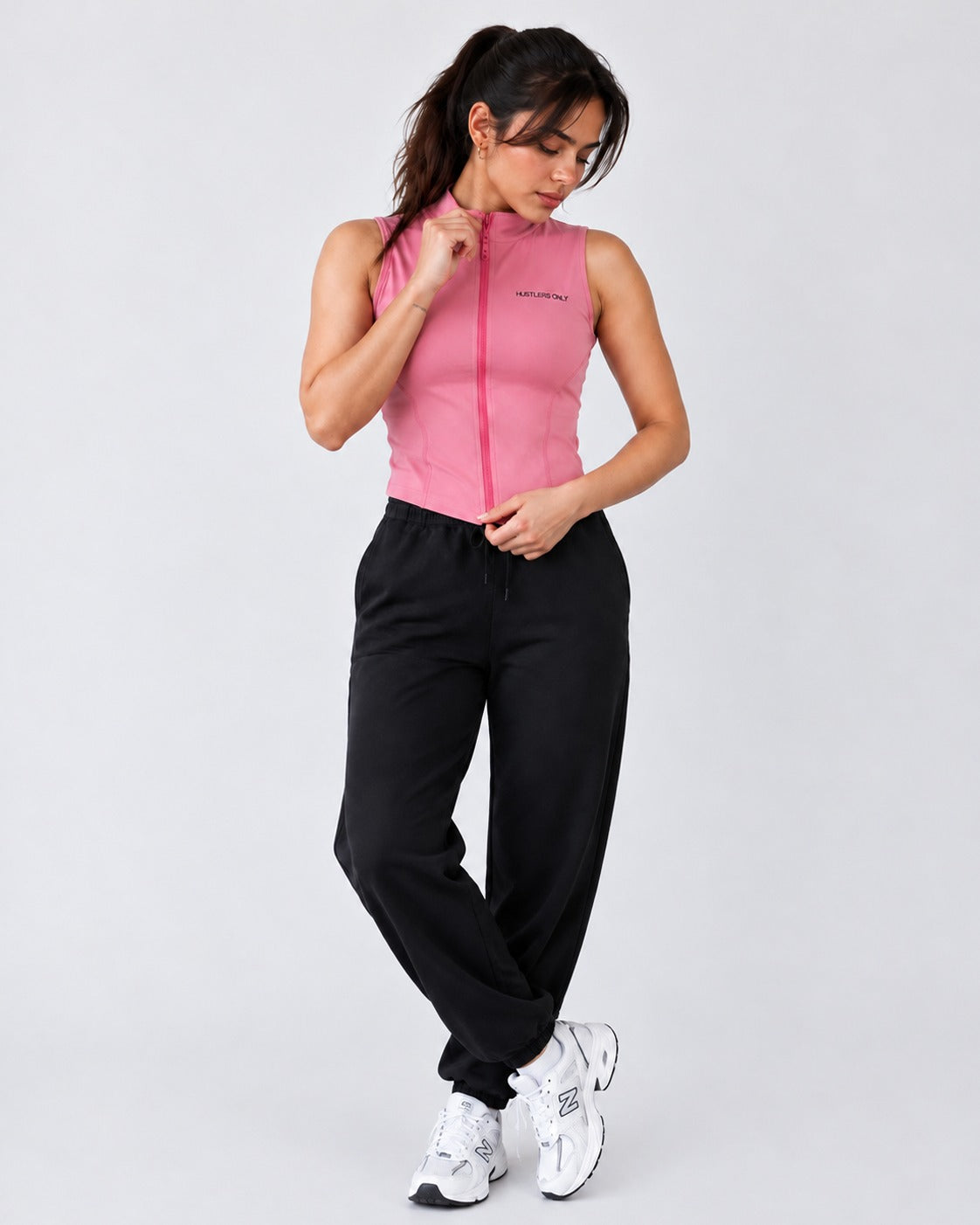 Code Zip Up Vest - Pink