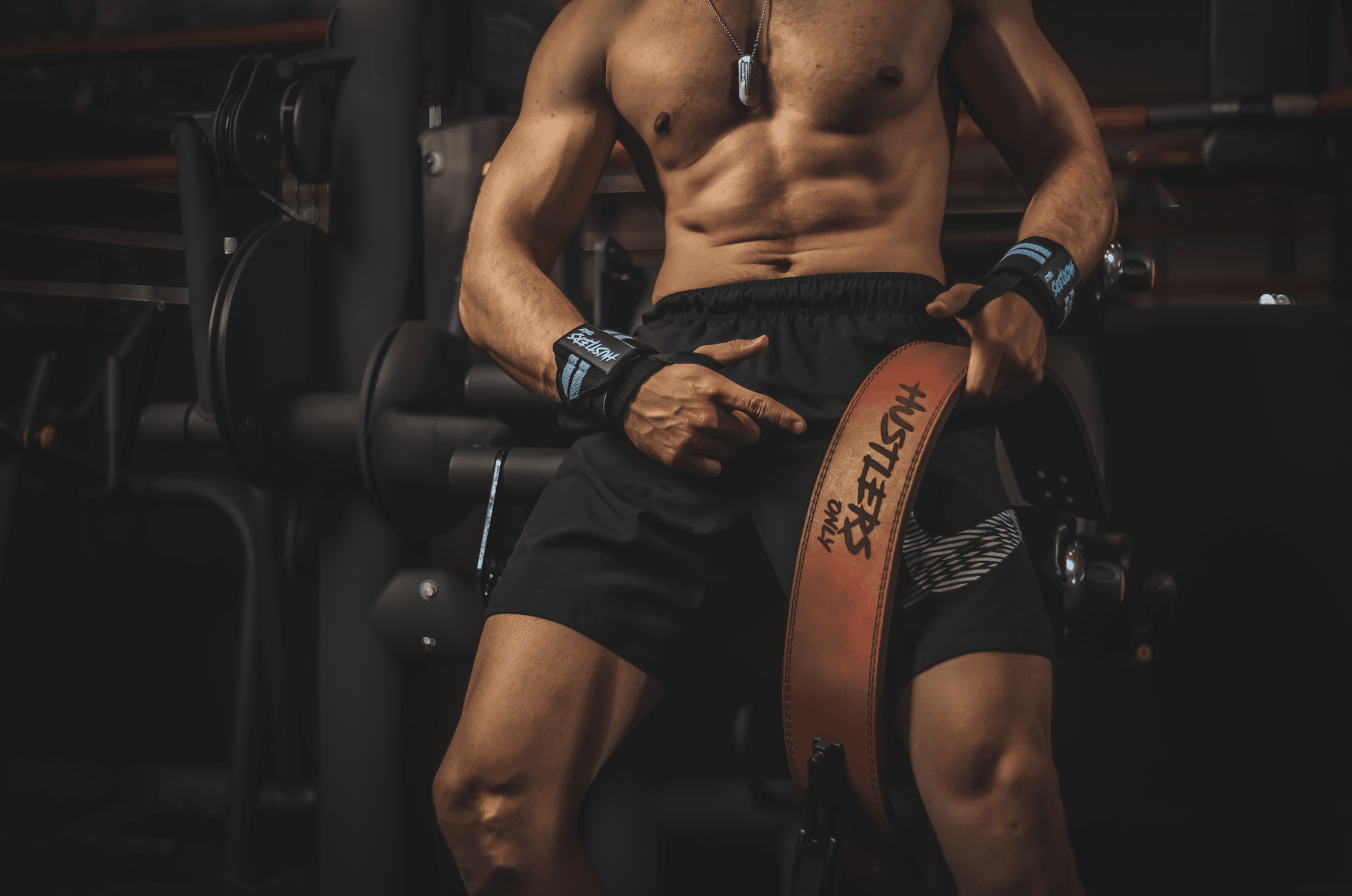Blue Stripes Wrist Wraps For Weightlifting | HustlersOnlyPK