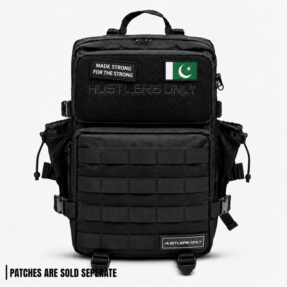 Hustlers Only Beta 27L black military backpack