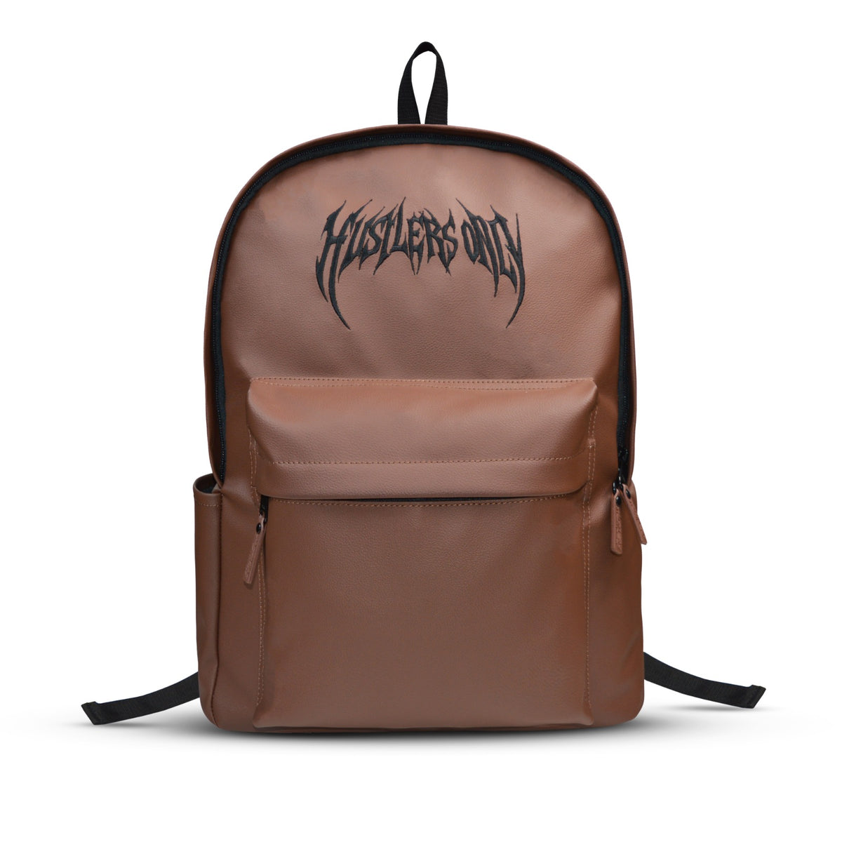 Chocolate brown Hustlehead gym bag backpack with compact design for everyday essentials