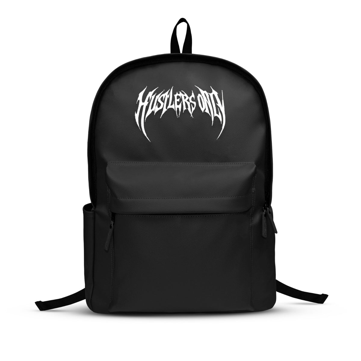 Hustlehead black laptop backpack with dedicated laptop storage compartment