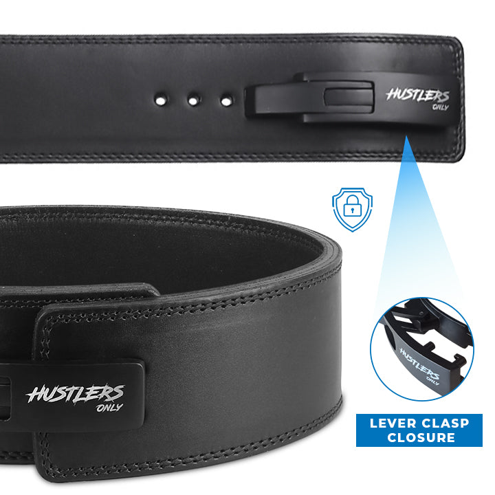 13mm Black Premium Weightlifting Lever Belt For Gym | HustlersOnlyPK